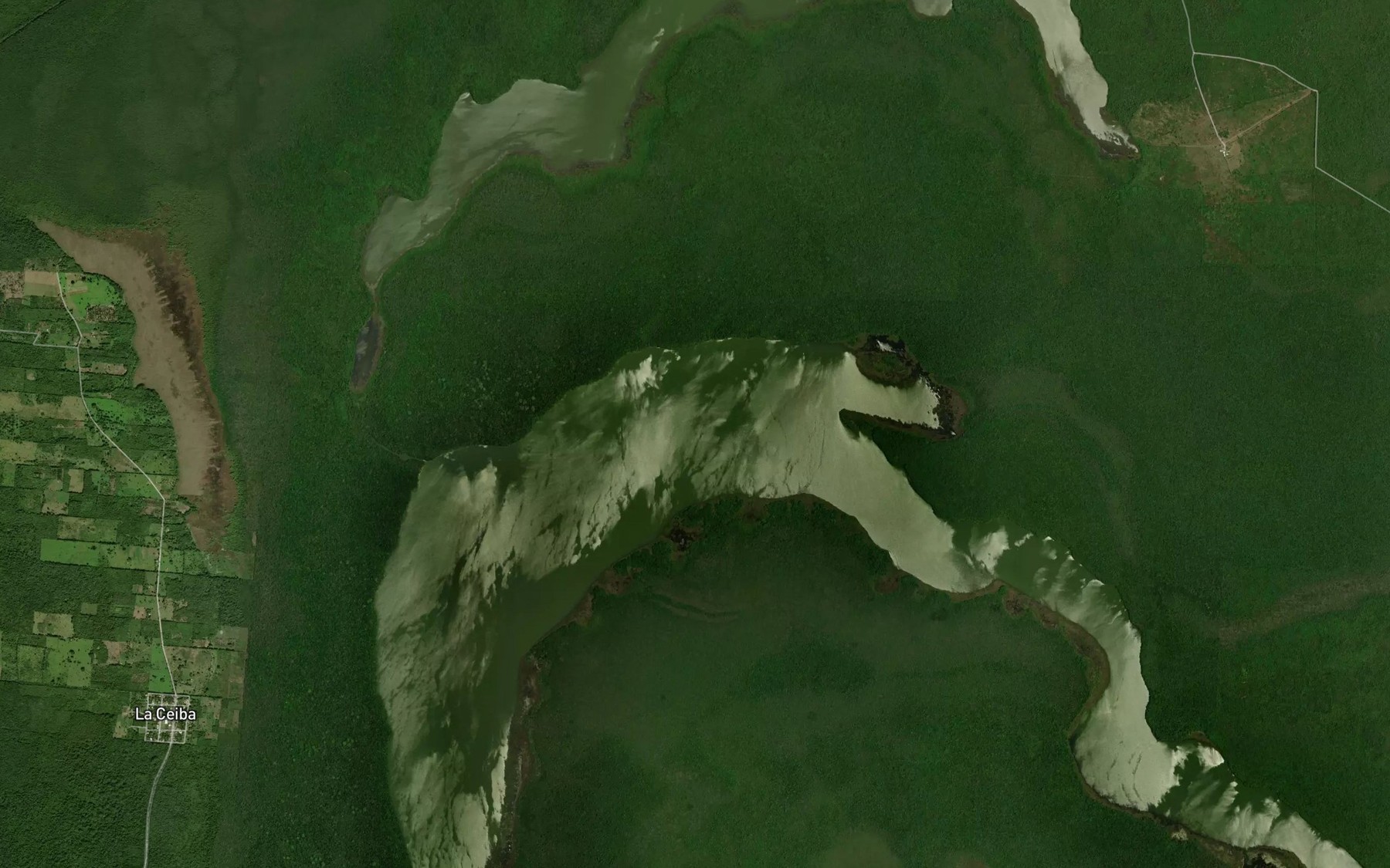 Satellite map of the Laguna San Felipe