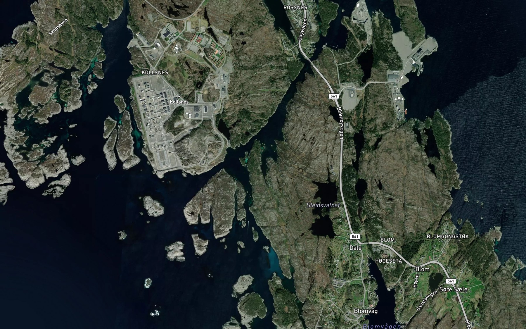 Satellite map of the Selvagen
