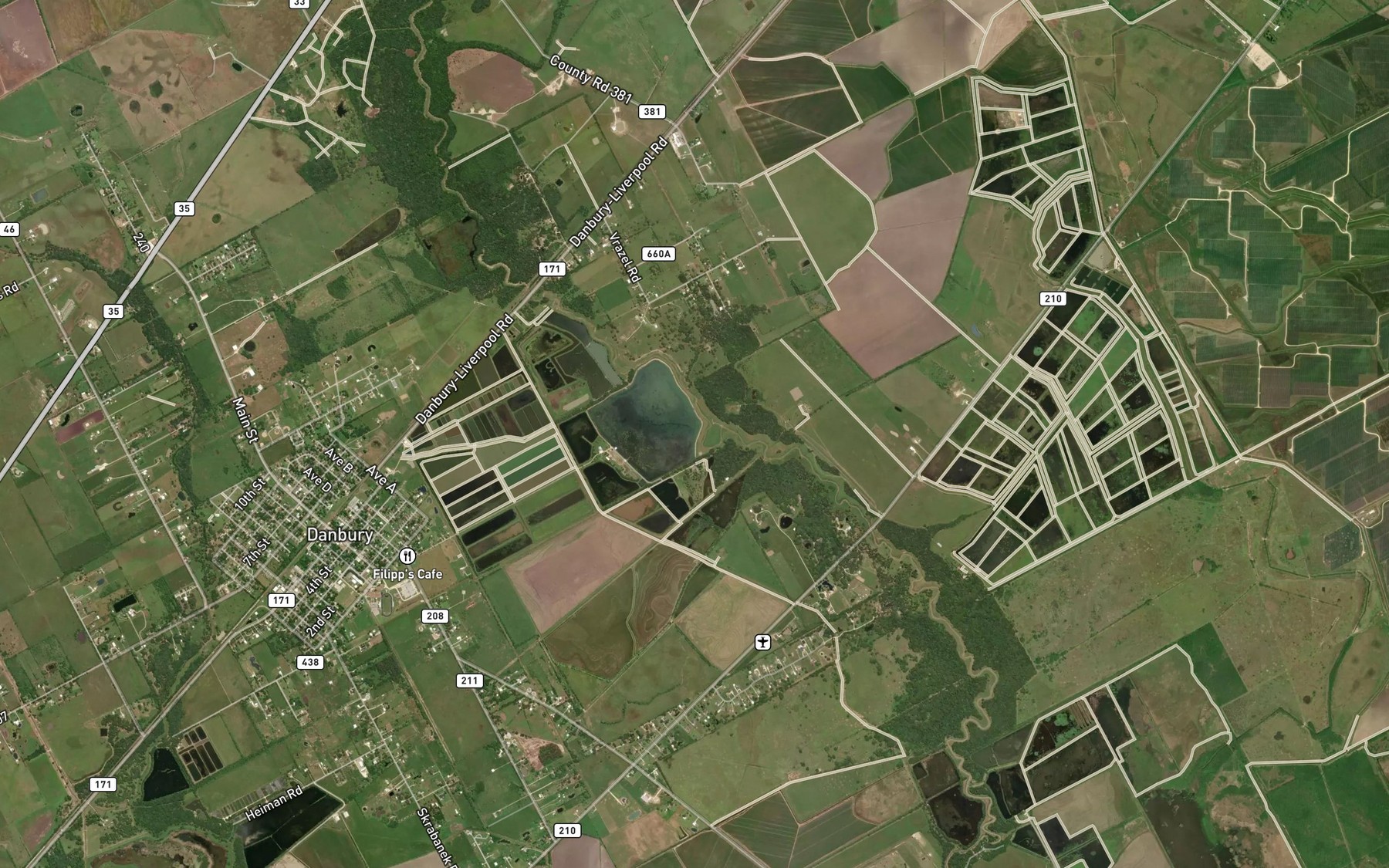 Satellite map of the Reservoir Number 23