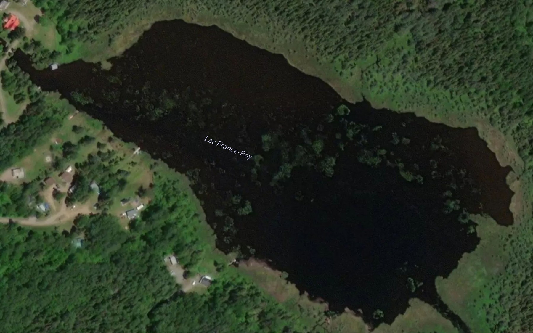 Satellite map of the Lac France-Roy