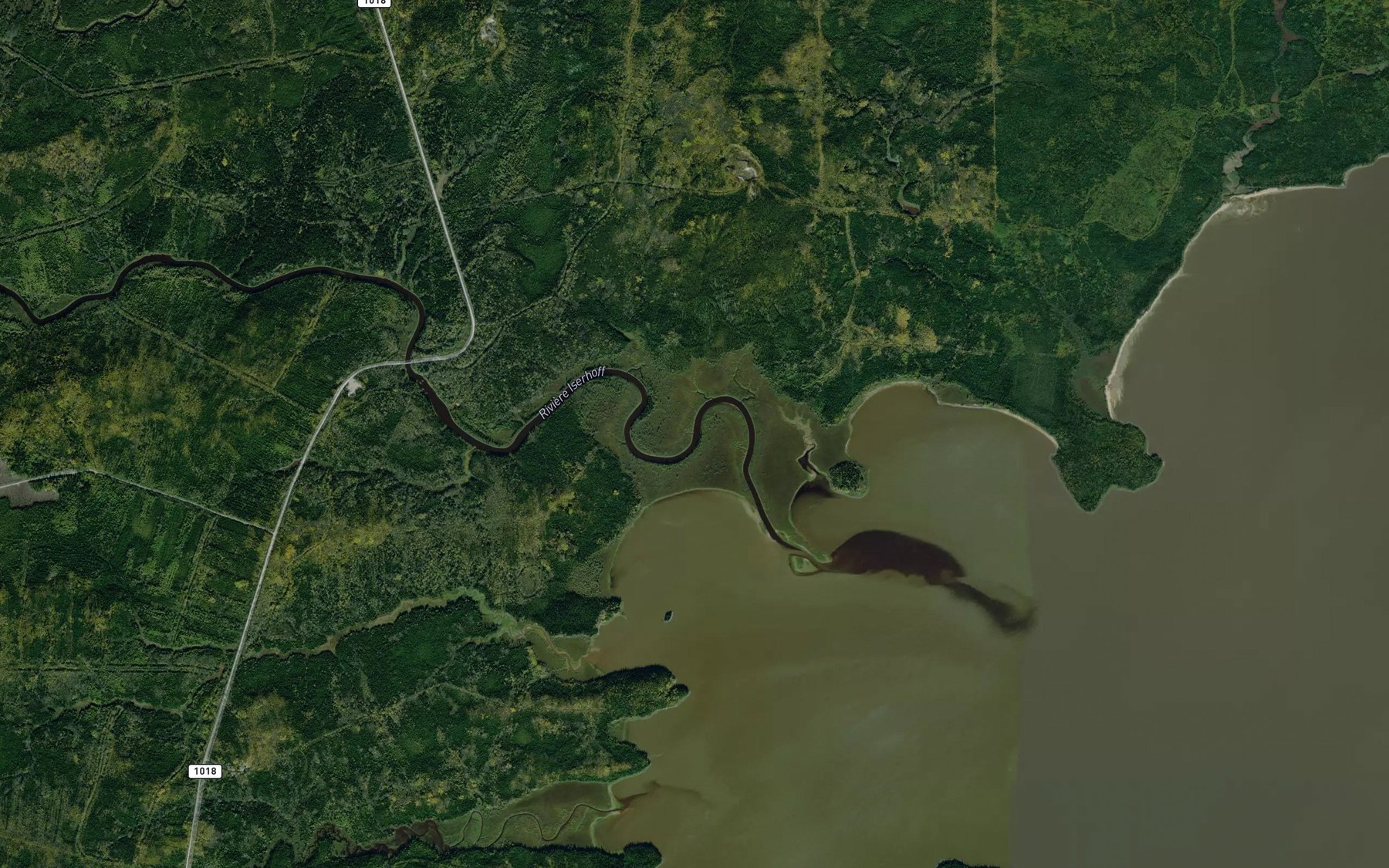 Satellite map of the Riviere Iserhoff