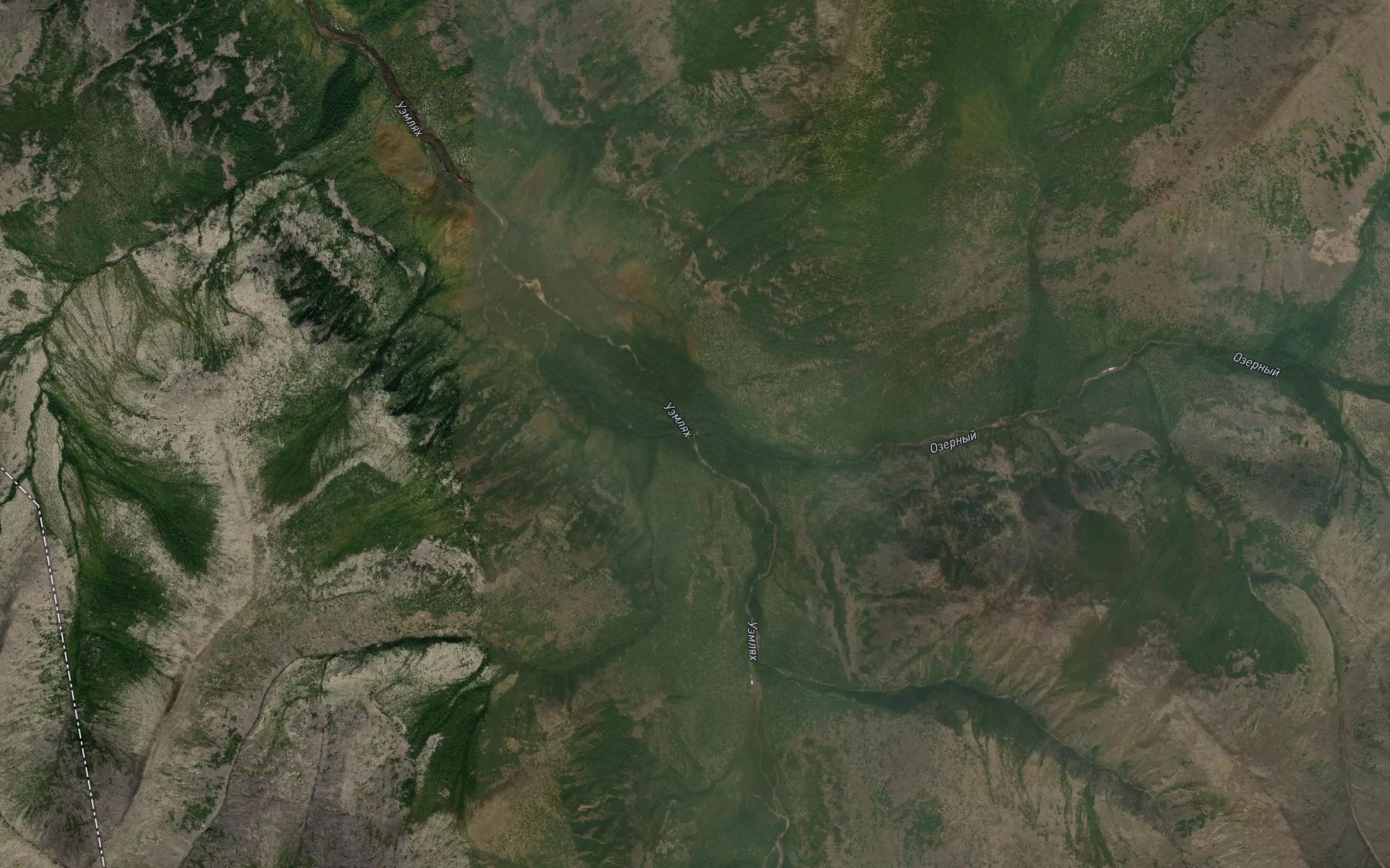 Satellite map of the Ozernyy
