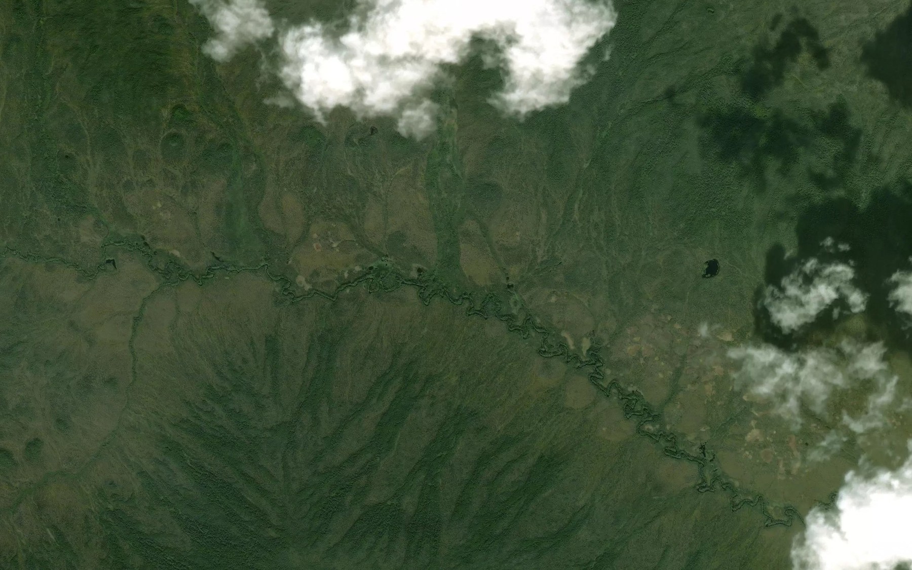 Satellite map of the Alder Creek