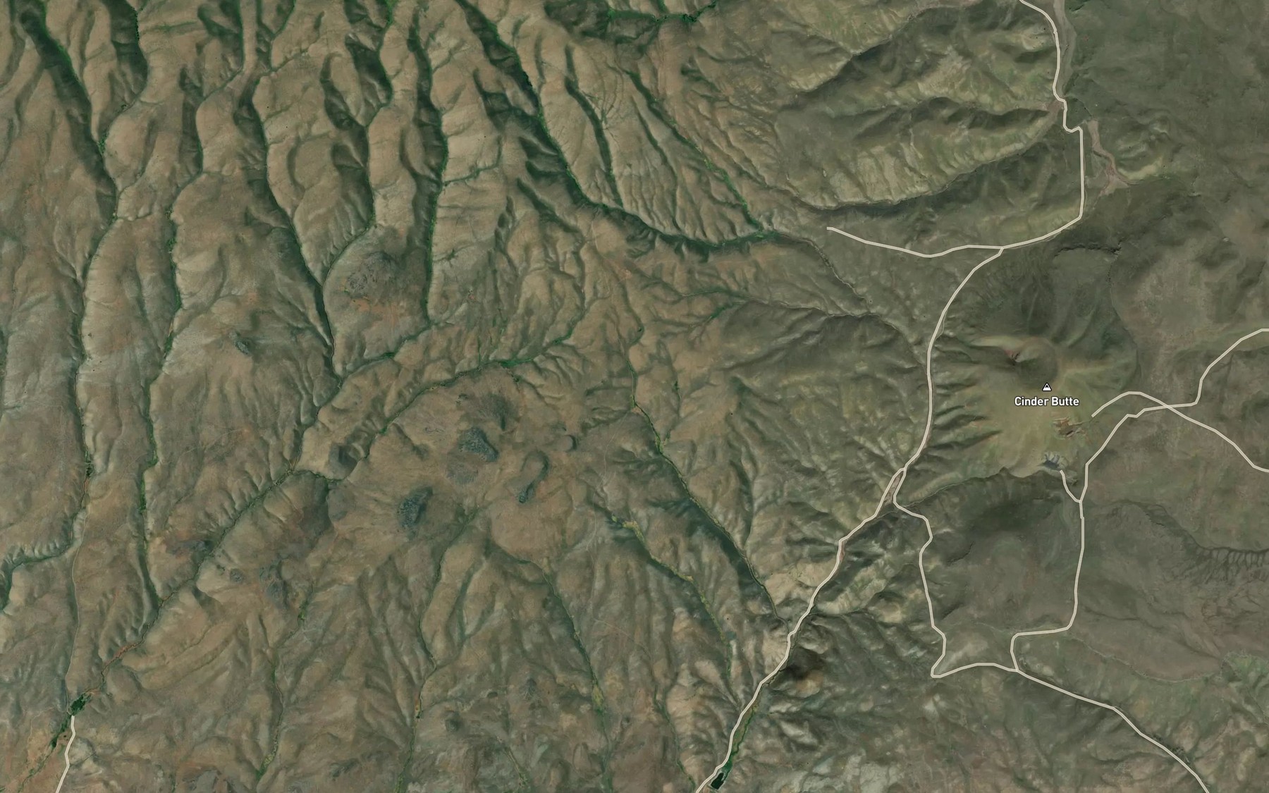Satellite map of the Mud Spring