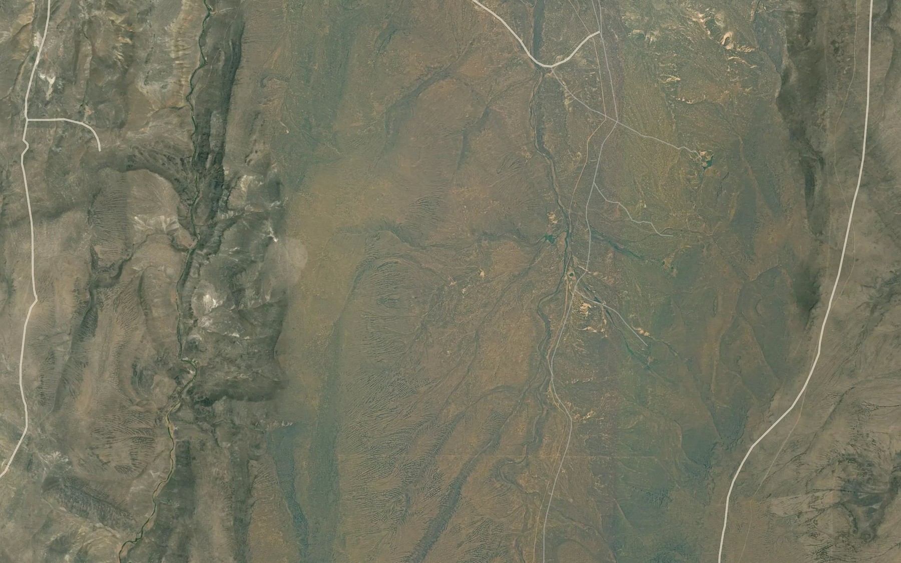 Satellite map of the Quick Fill Reservoir