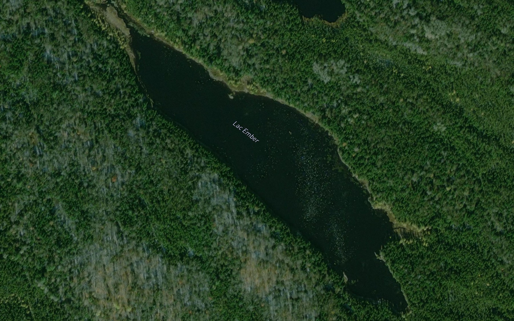 Satellite map of the Lac Ember