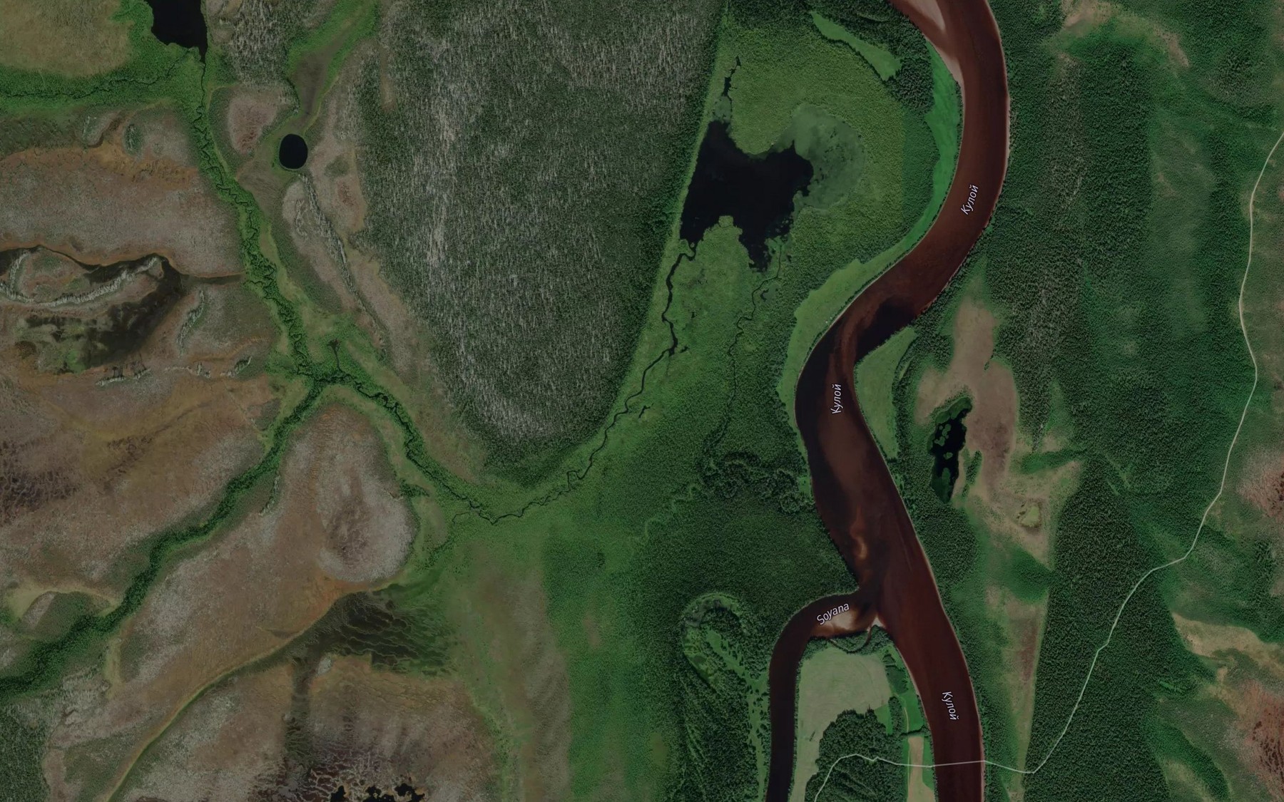 Satellite map of the Chirka