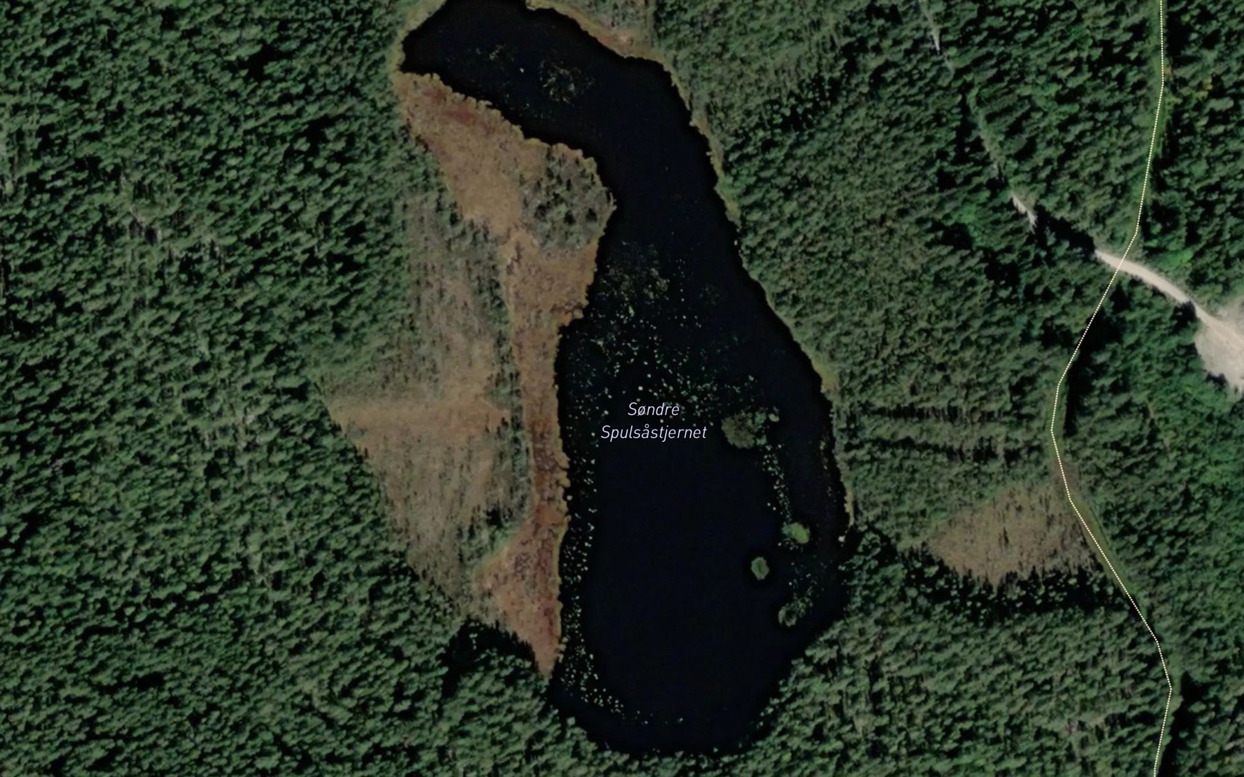 Satellite map of the Sondre Spulsastjennet