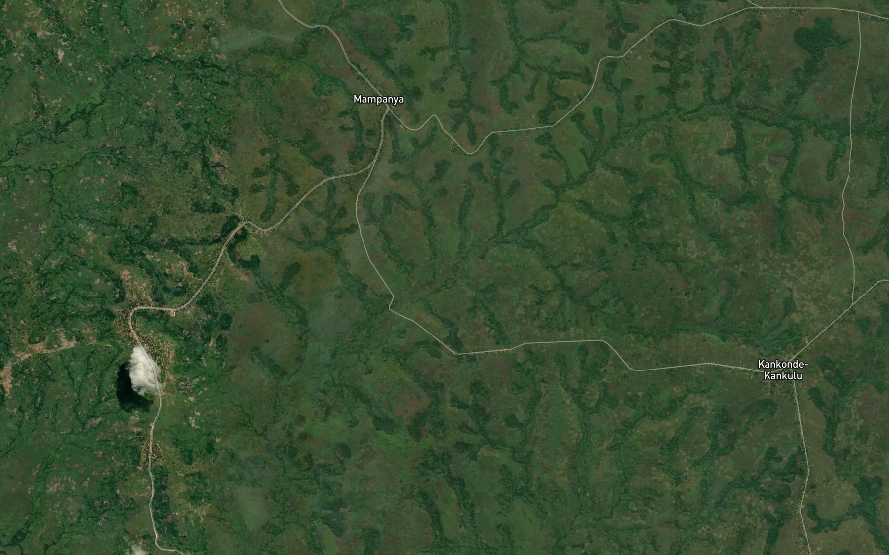 Satellite map of the Malembe