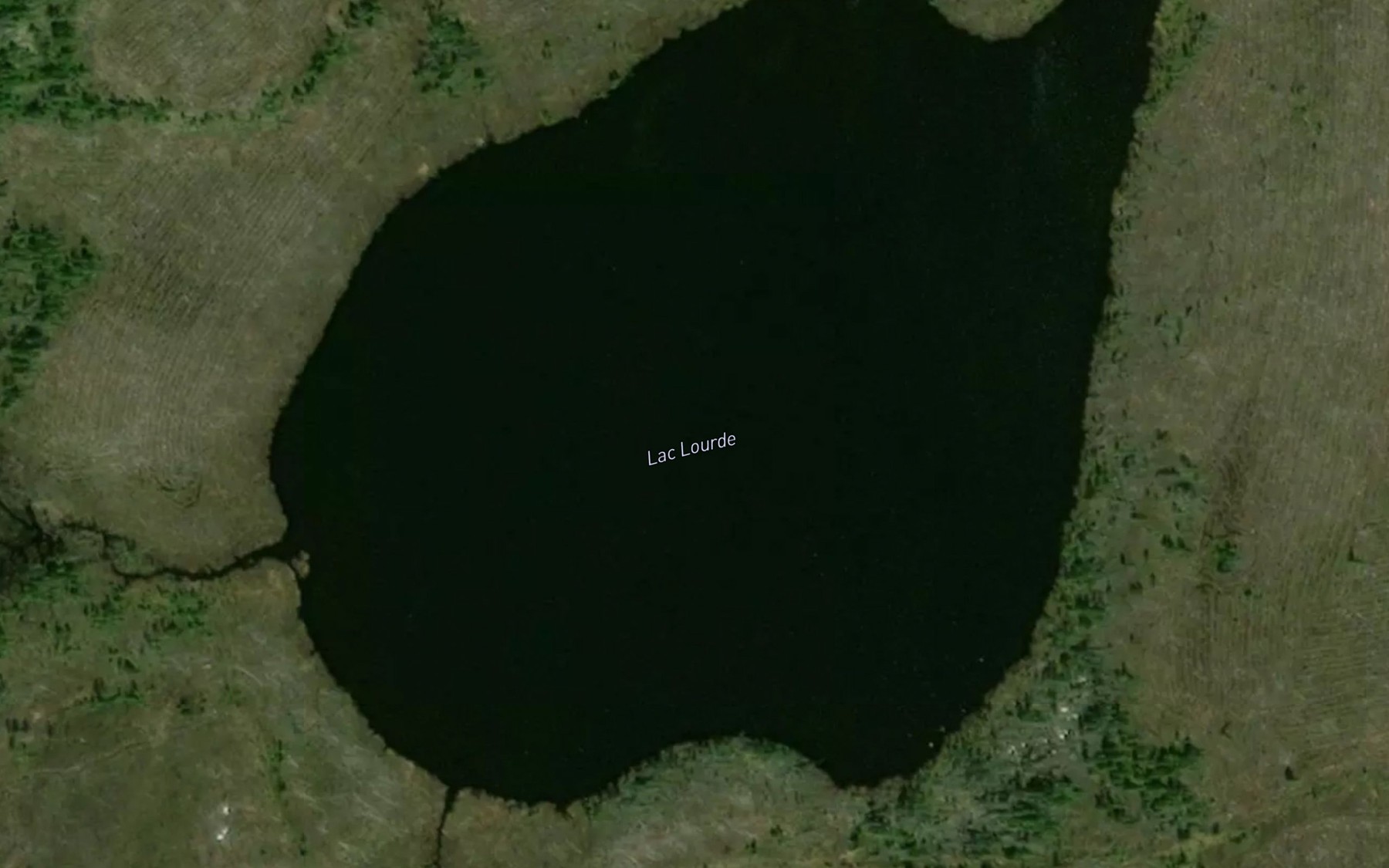 Satellite map of the Lac Lourde