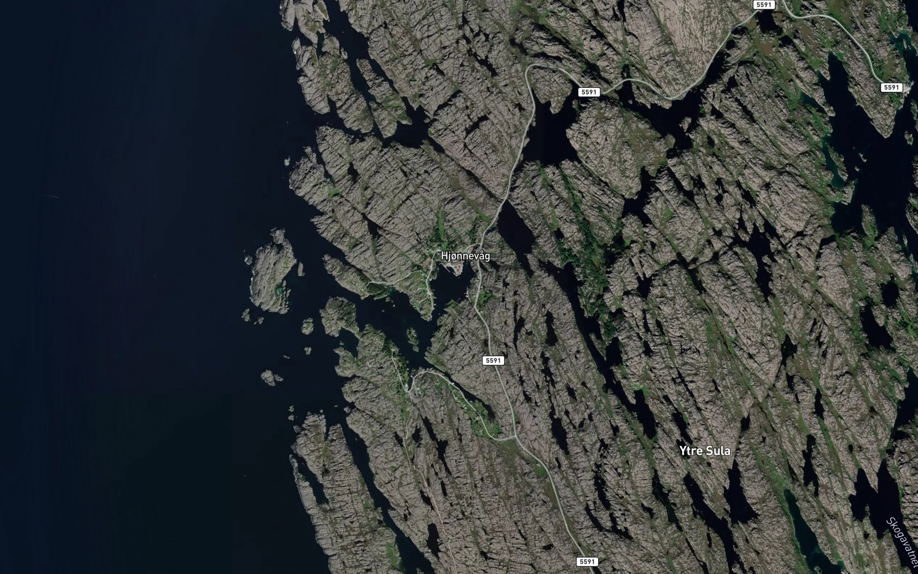 Satellite map of the Nordrevagen