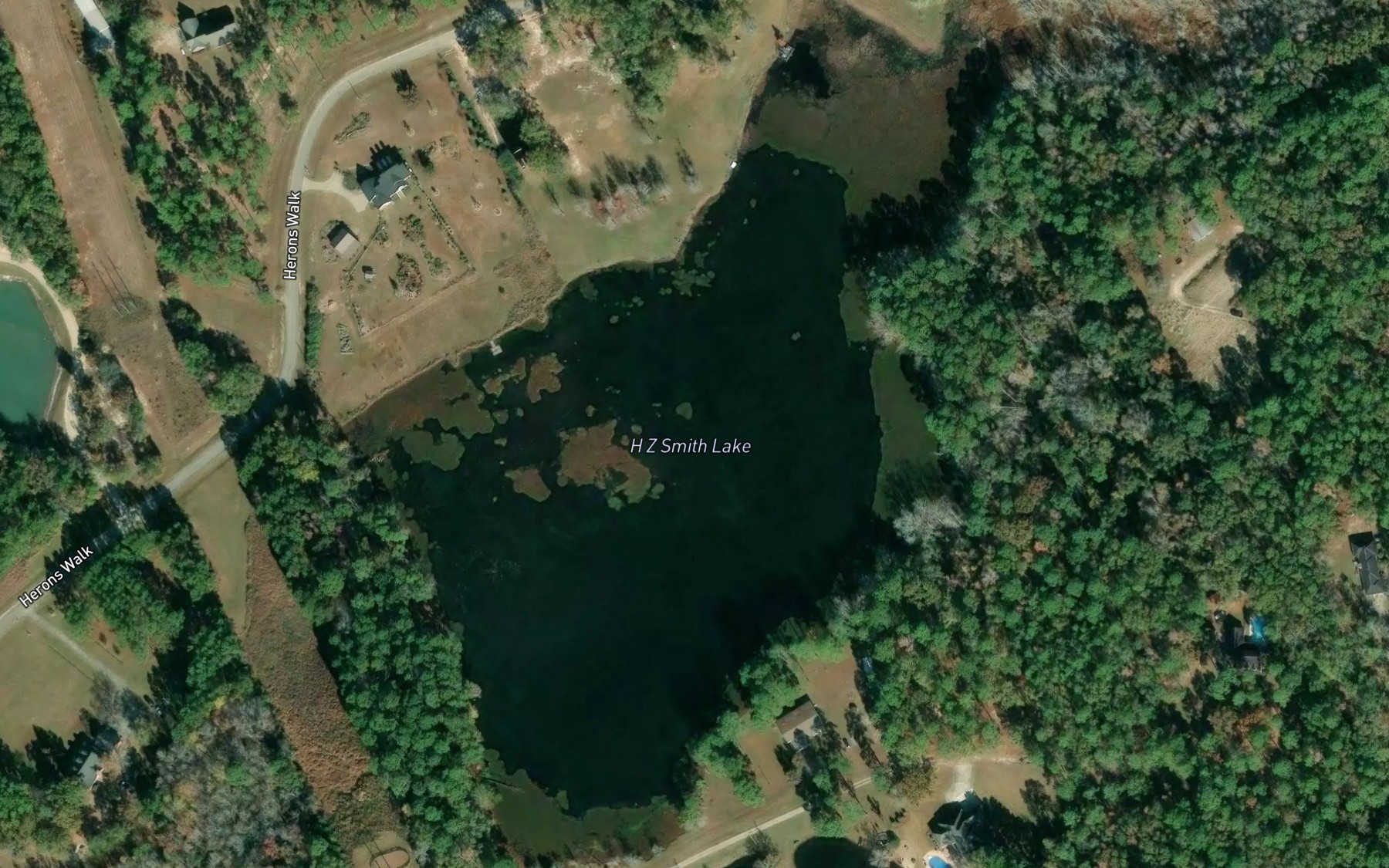 Satellite map of the H Z Smith Lake