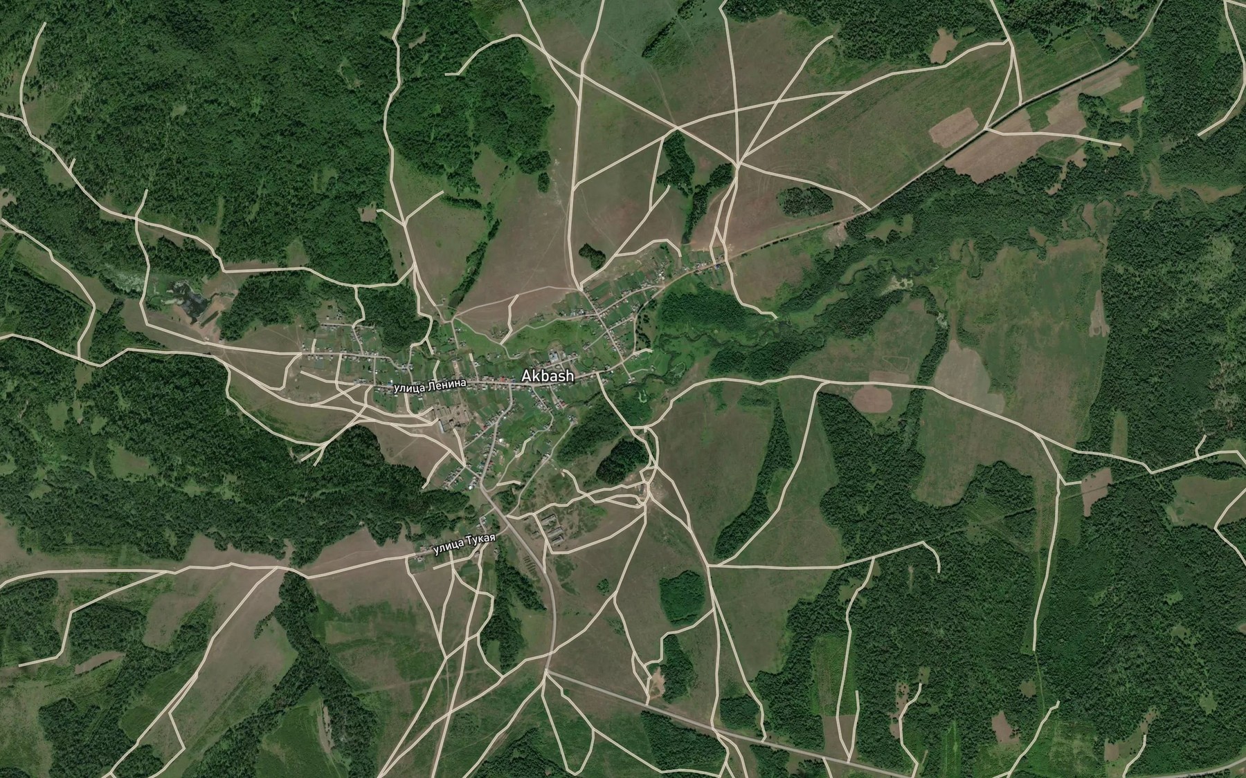 Satellite map of the Uymuzh