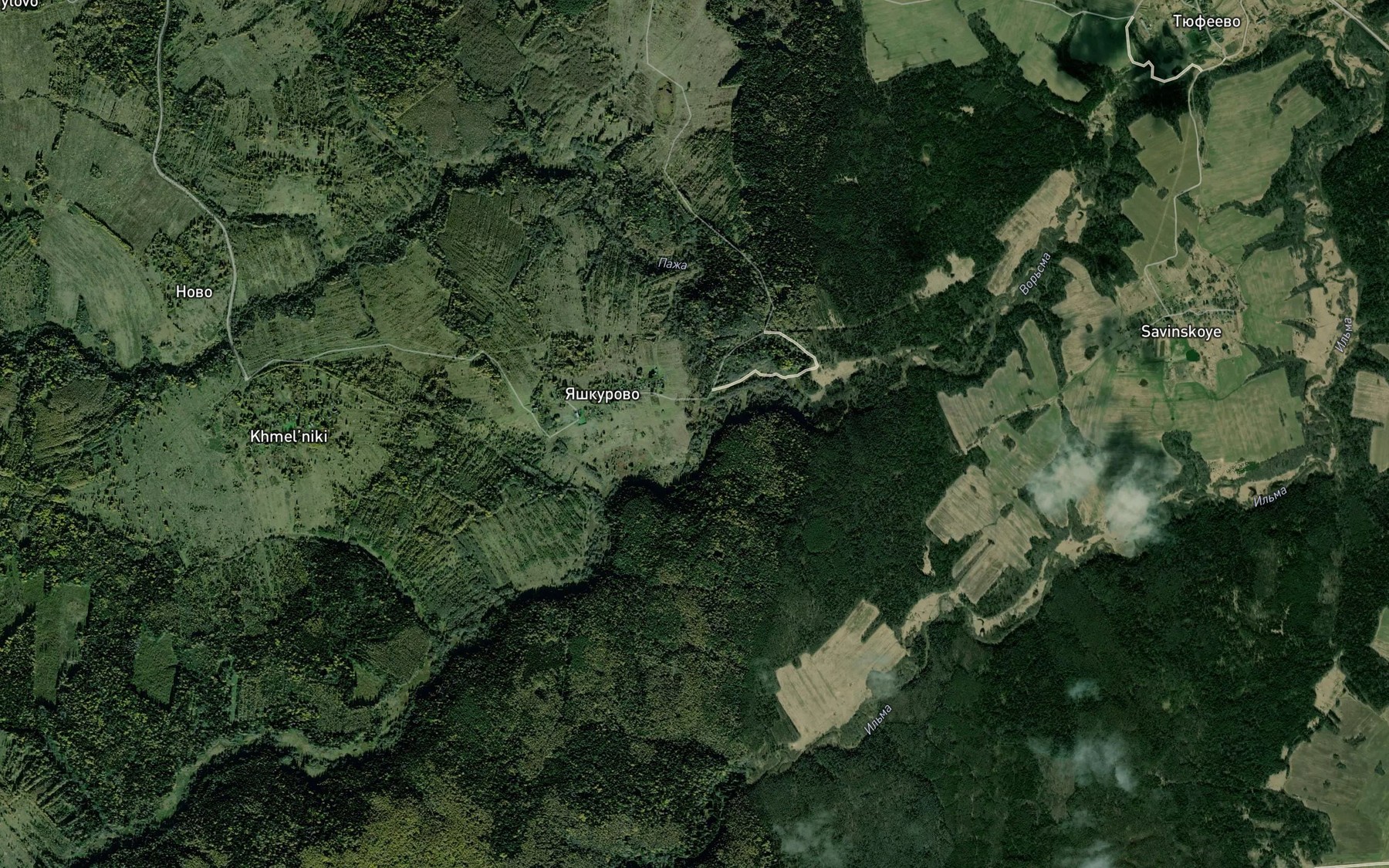 Satellite map of the Pazha