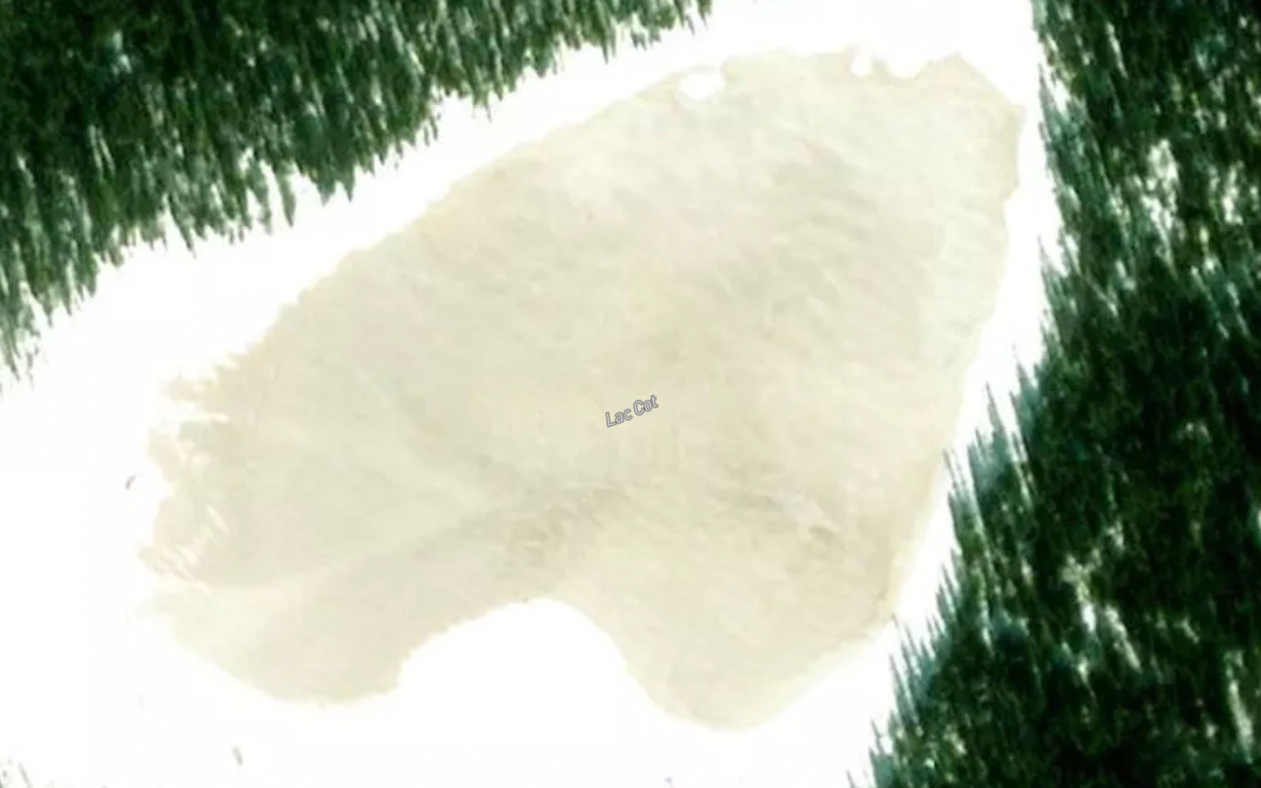 Satellite map of the Lac Cot