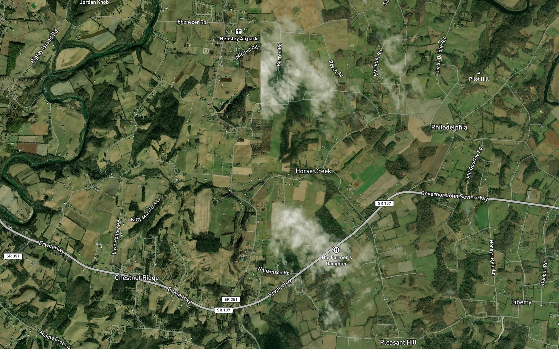 Satellite map of the Miami Branch