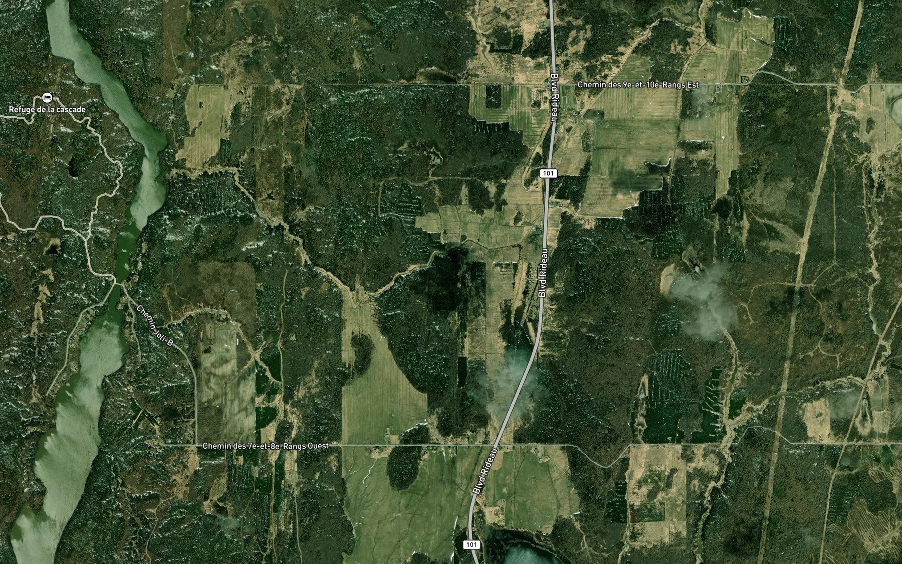 Satellite map of the Cours d'eau Monderie