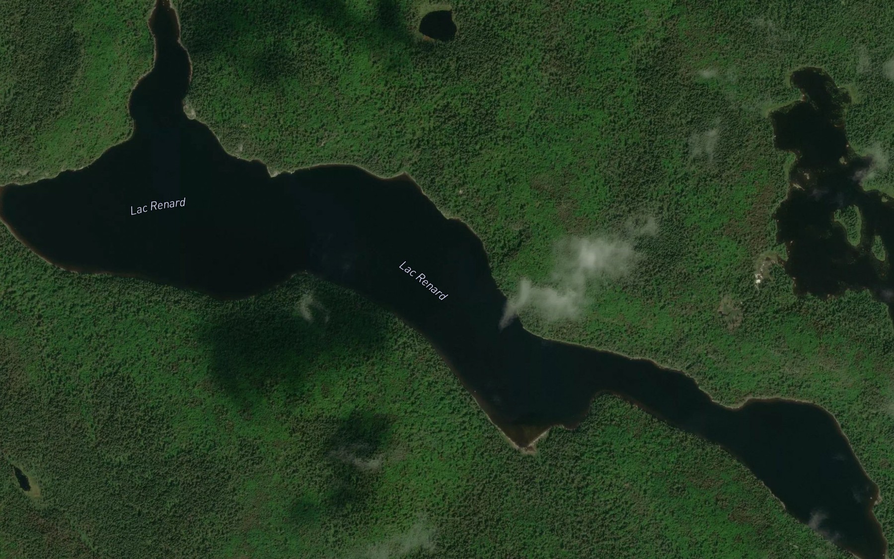 Satellite map of the Lac Renard
