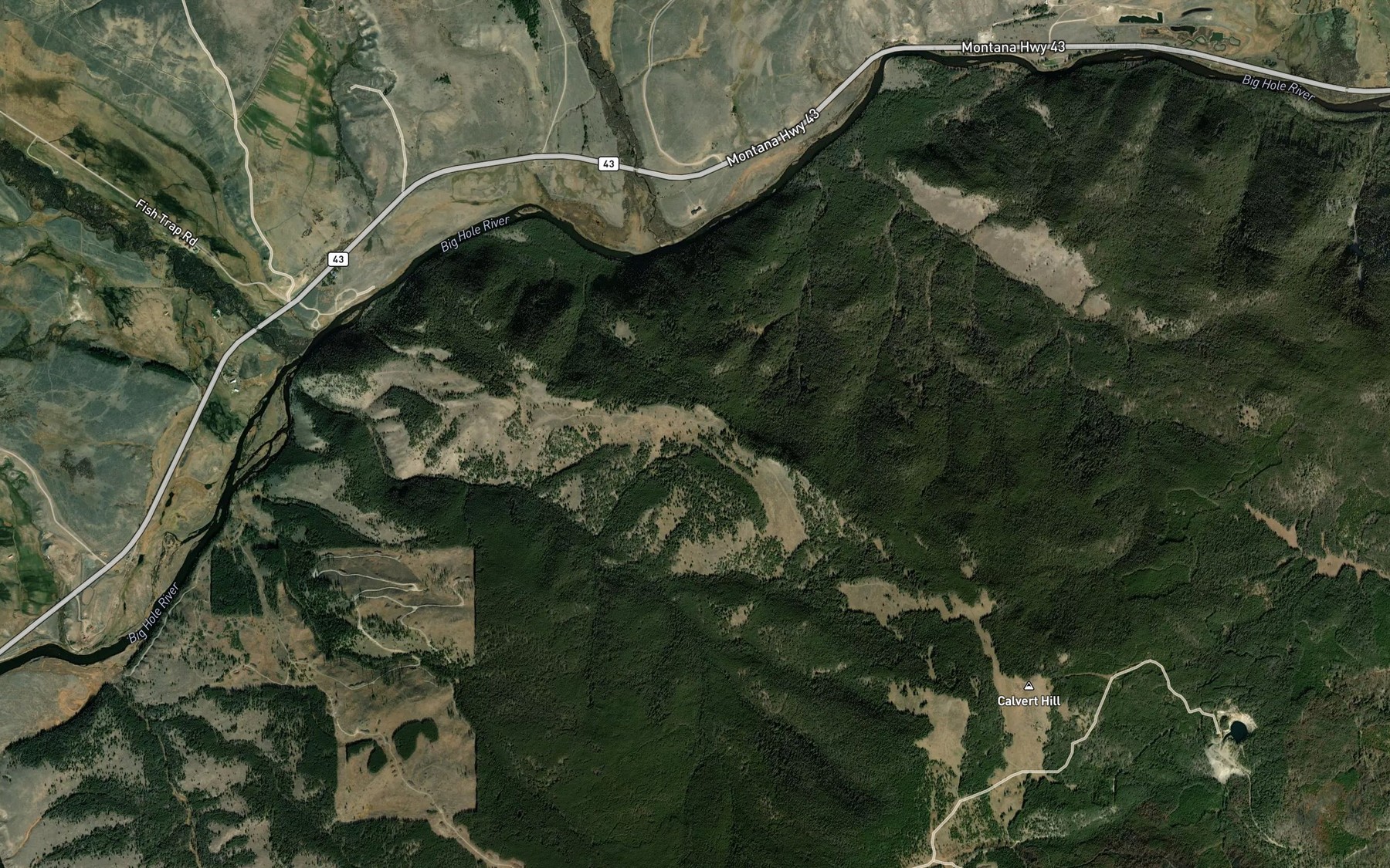 Satellite map of the Zero Spring