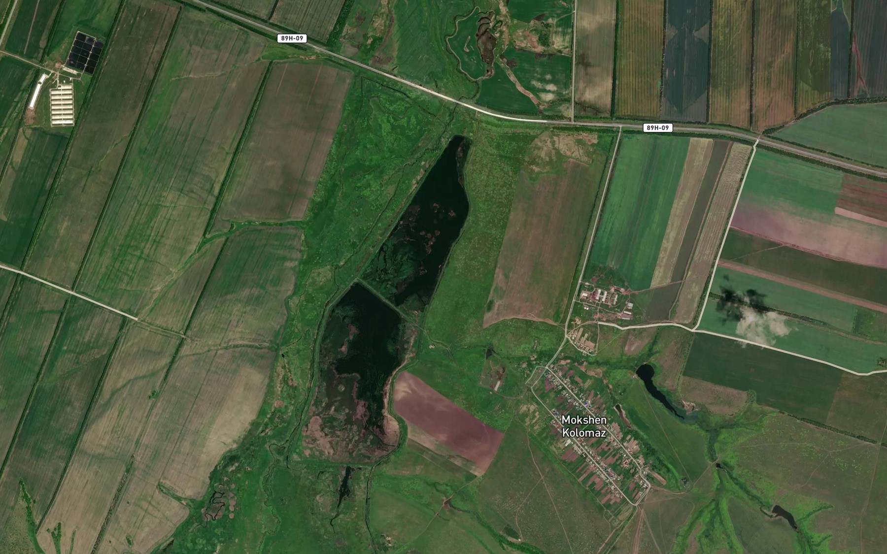 Satellite map of the Ozero Roynya