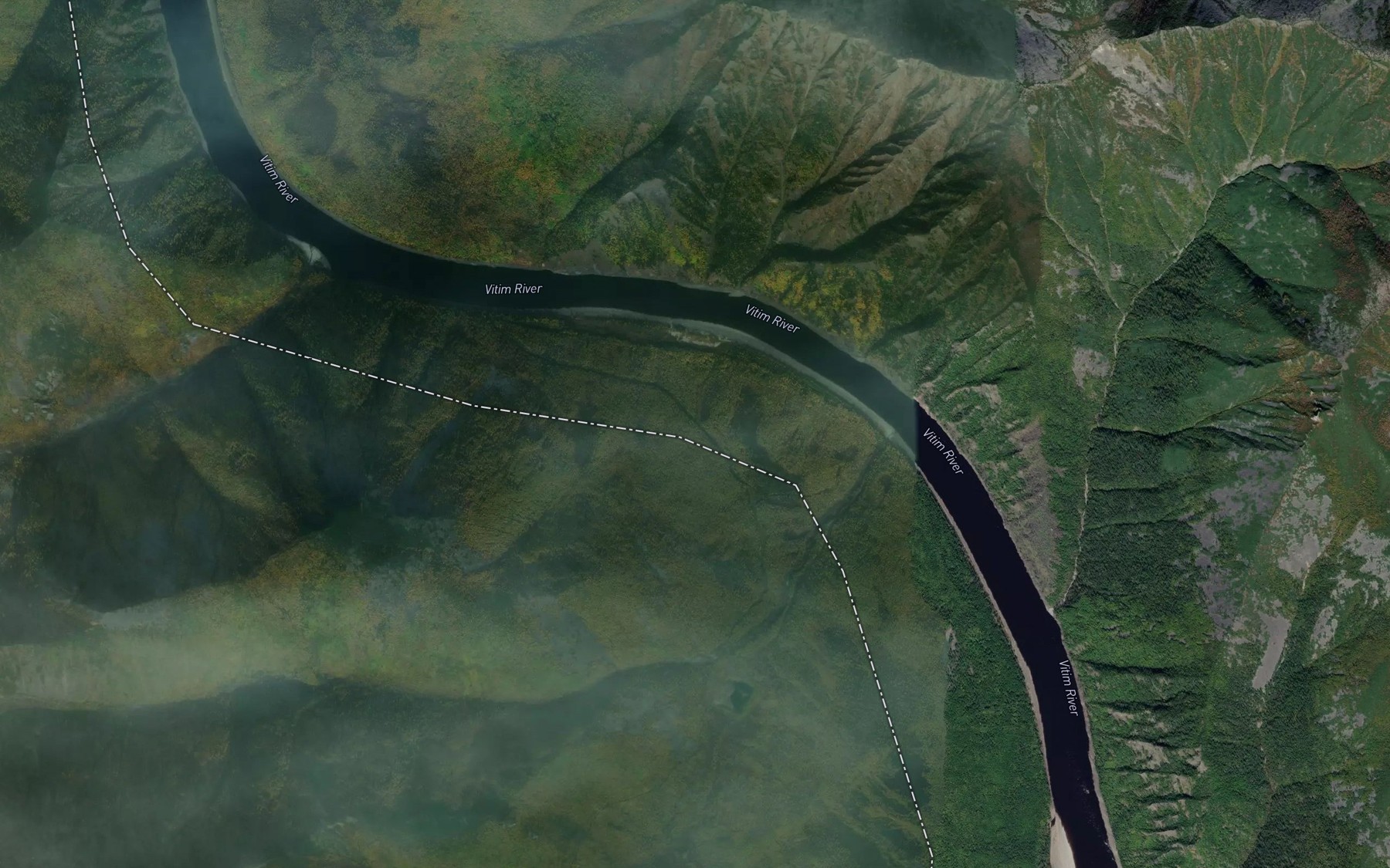 Satellite map of the Shivera Ivanovskaya