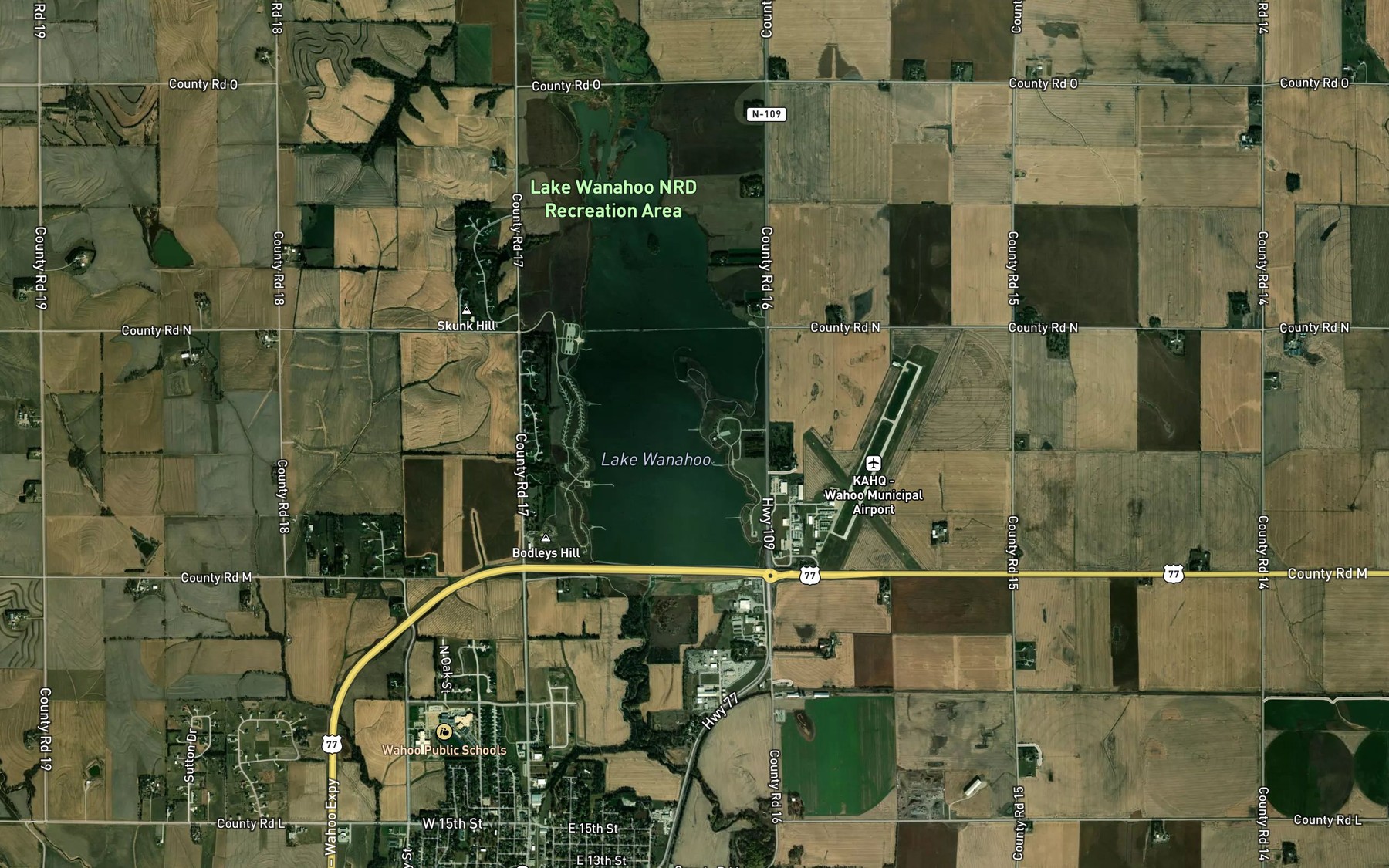 Satellite map of the Spot 4