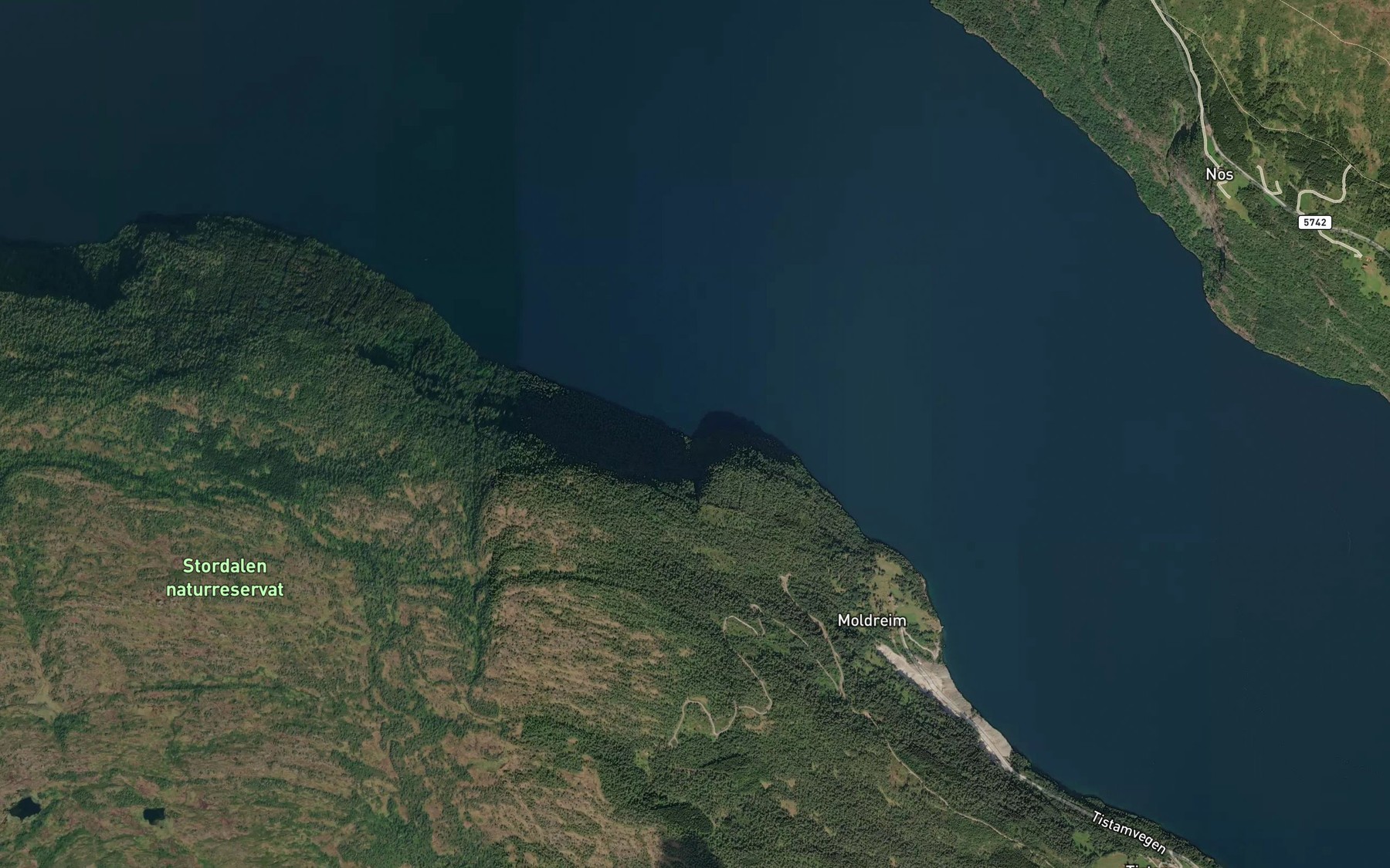 Satellite map of the Geitvika