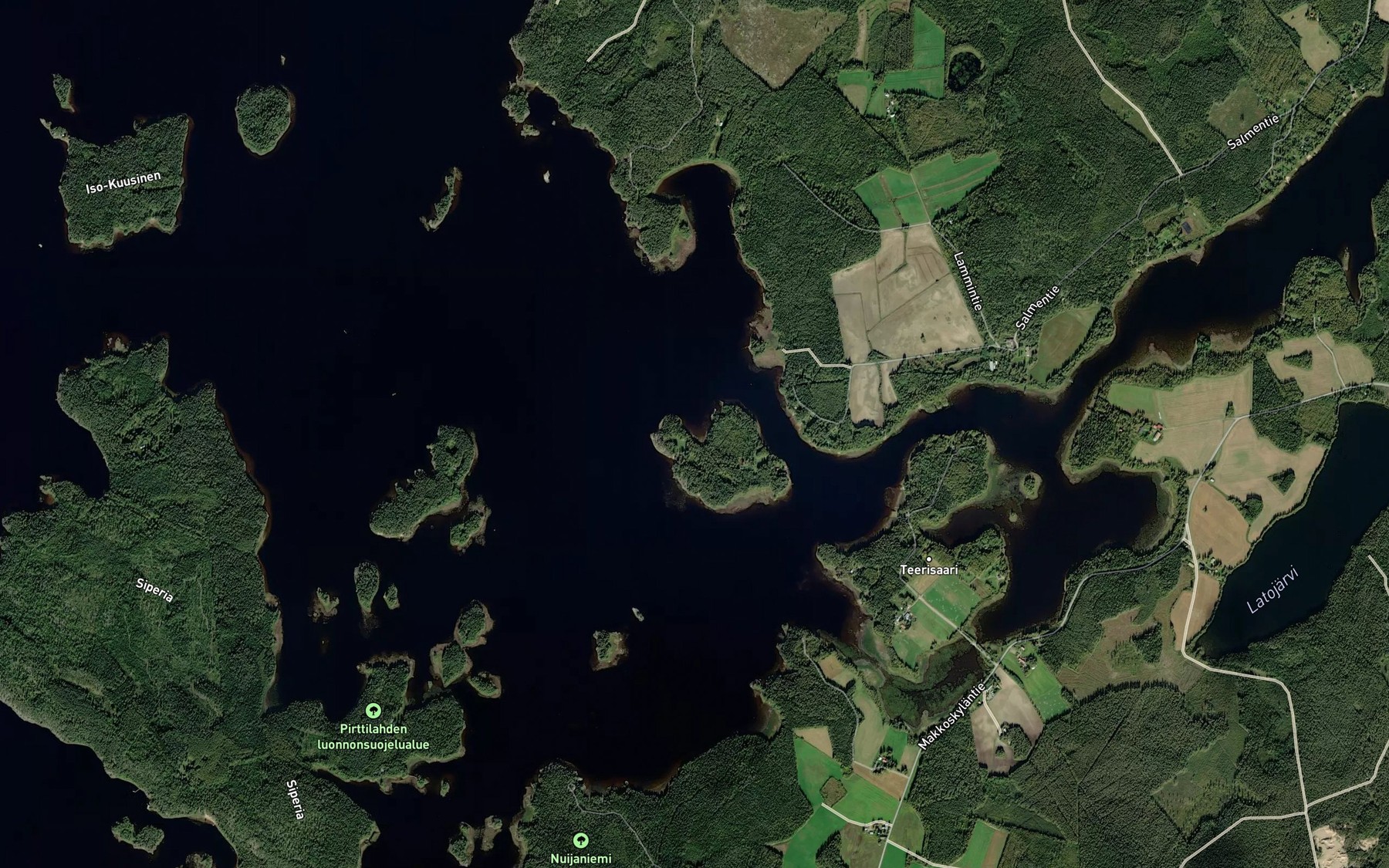 Satellite map of the Kauhalahti