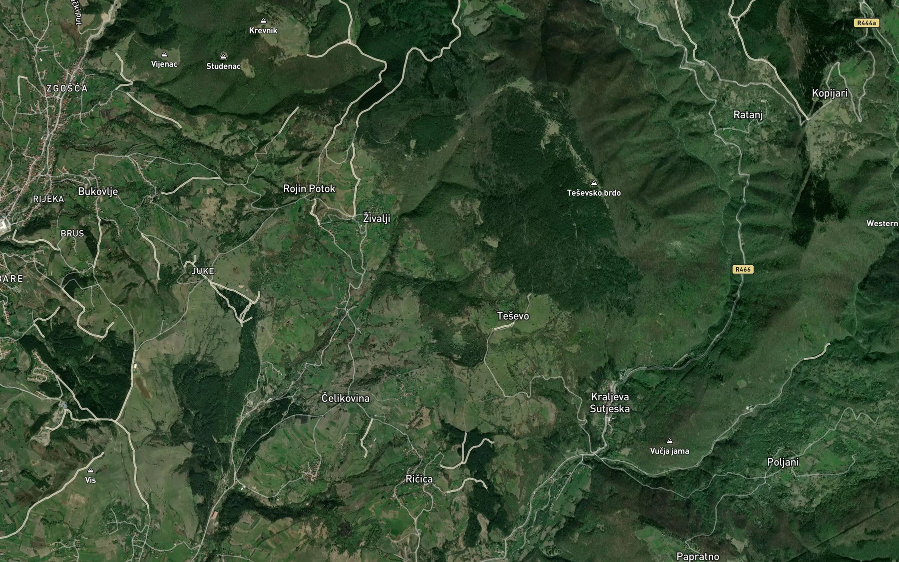 Satellite map of the Megara