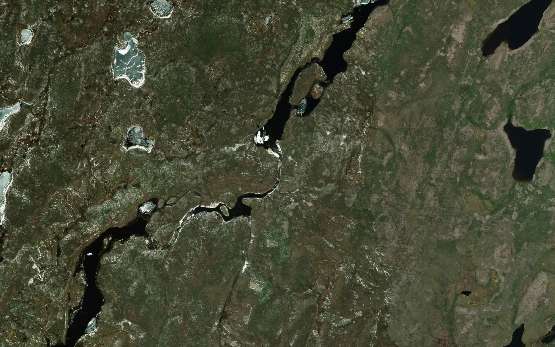 Satellite map of the Cameron Rapids