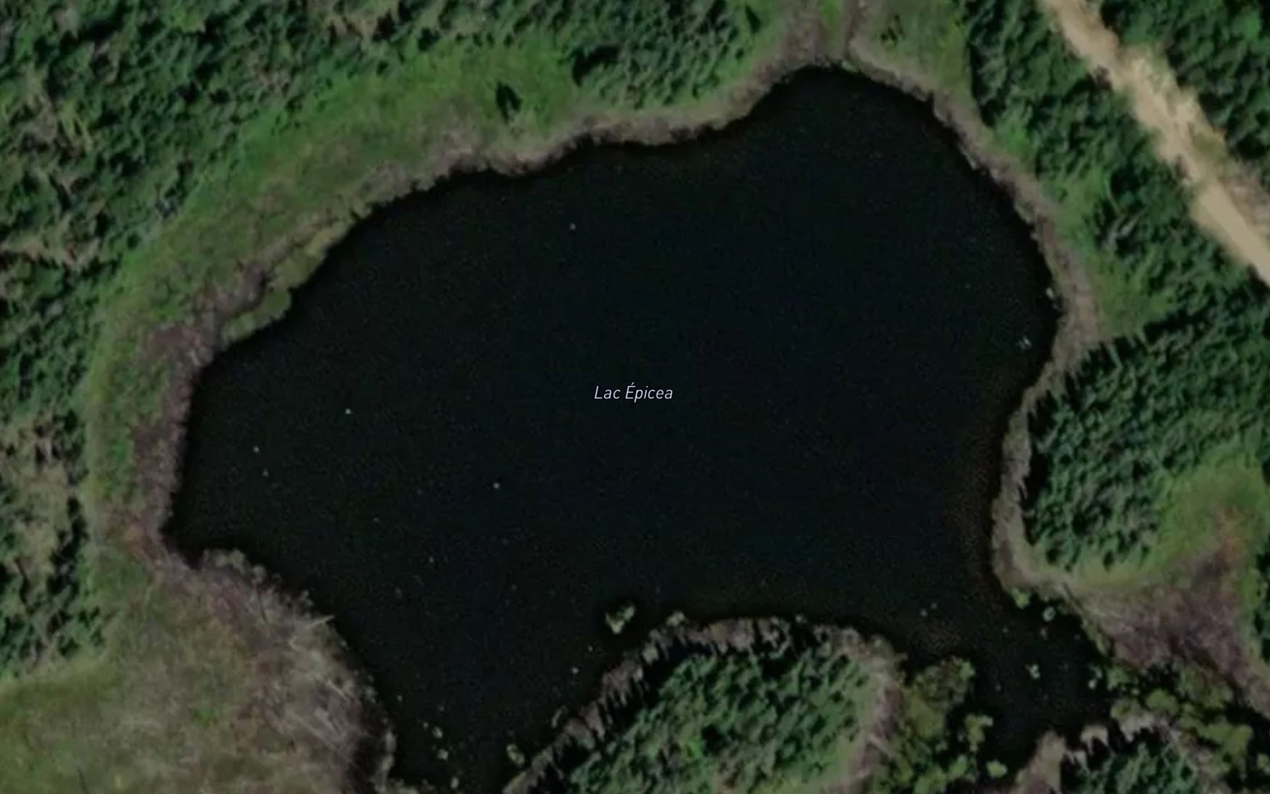 Satellite map of the Lac Epicea