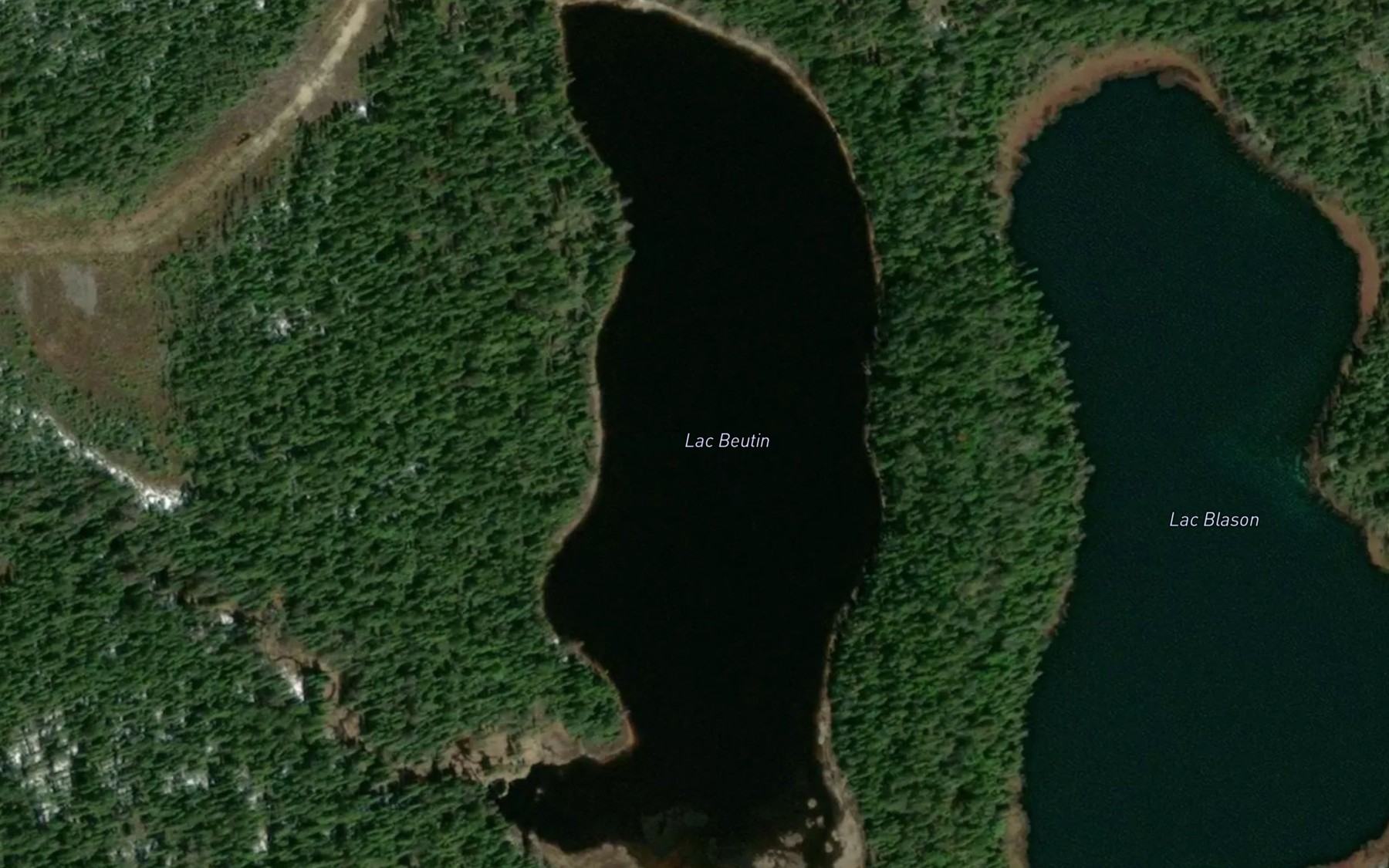Satellite map of the Lac Beutin
