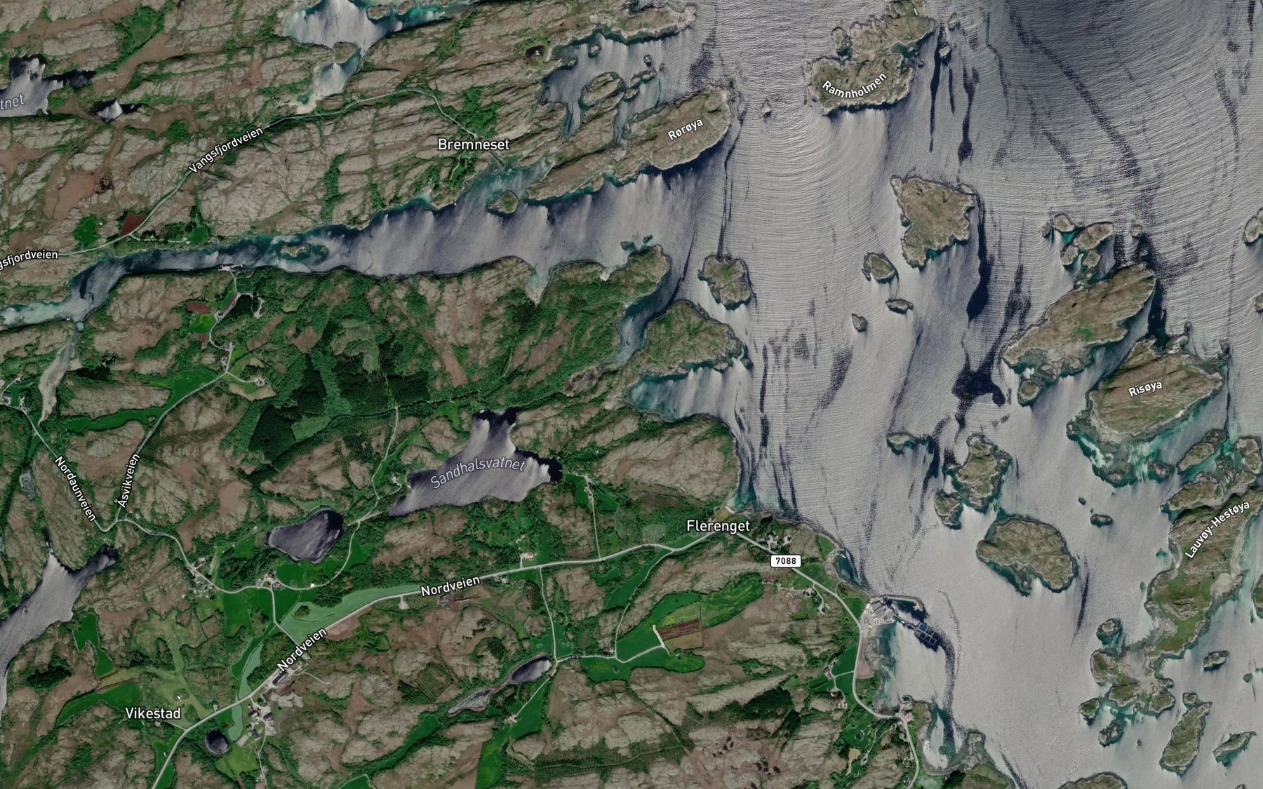 Satellite map of the Sjyvika