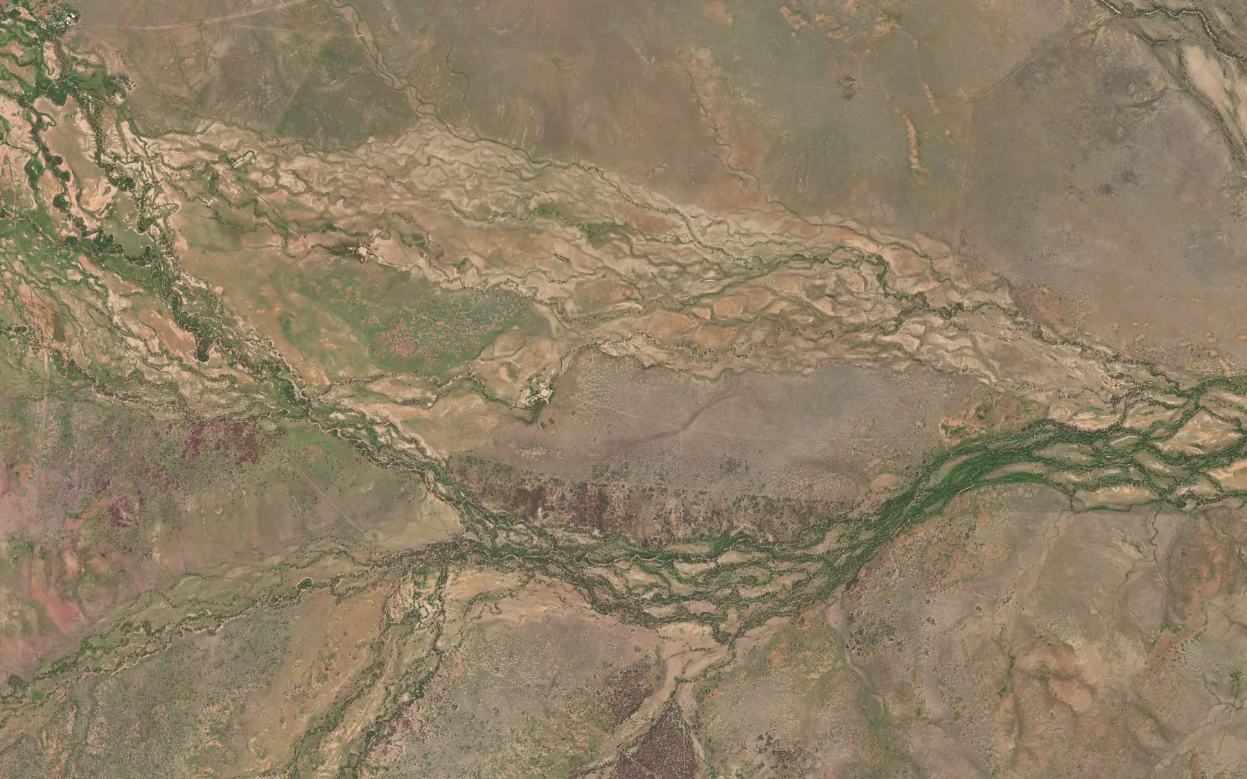 Satellite map of the Spring Creek