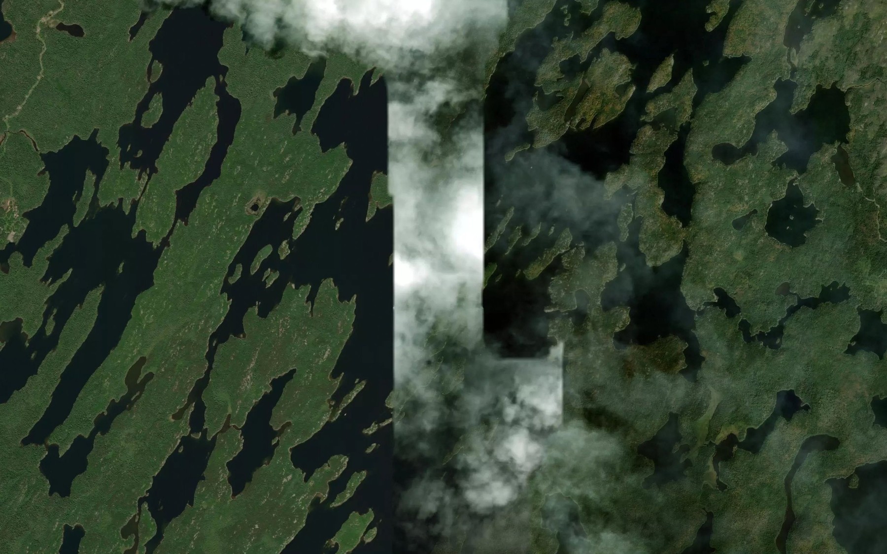 Satellite map of the Northeast Arm