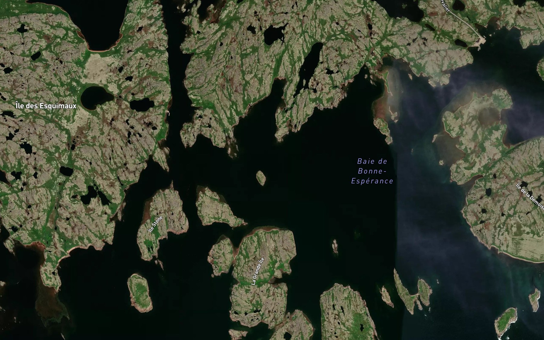 Satellite map of the Anse Stormless