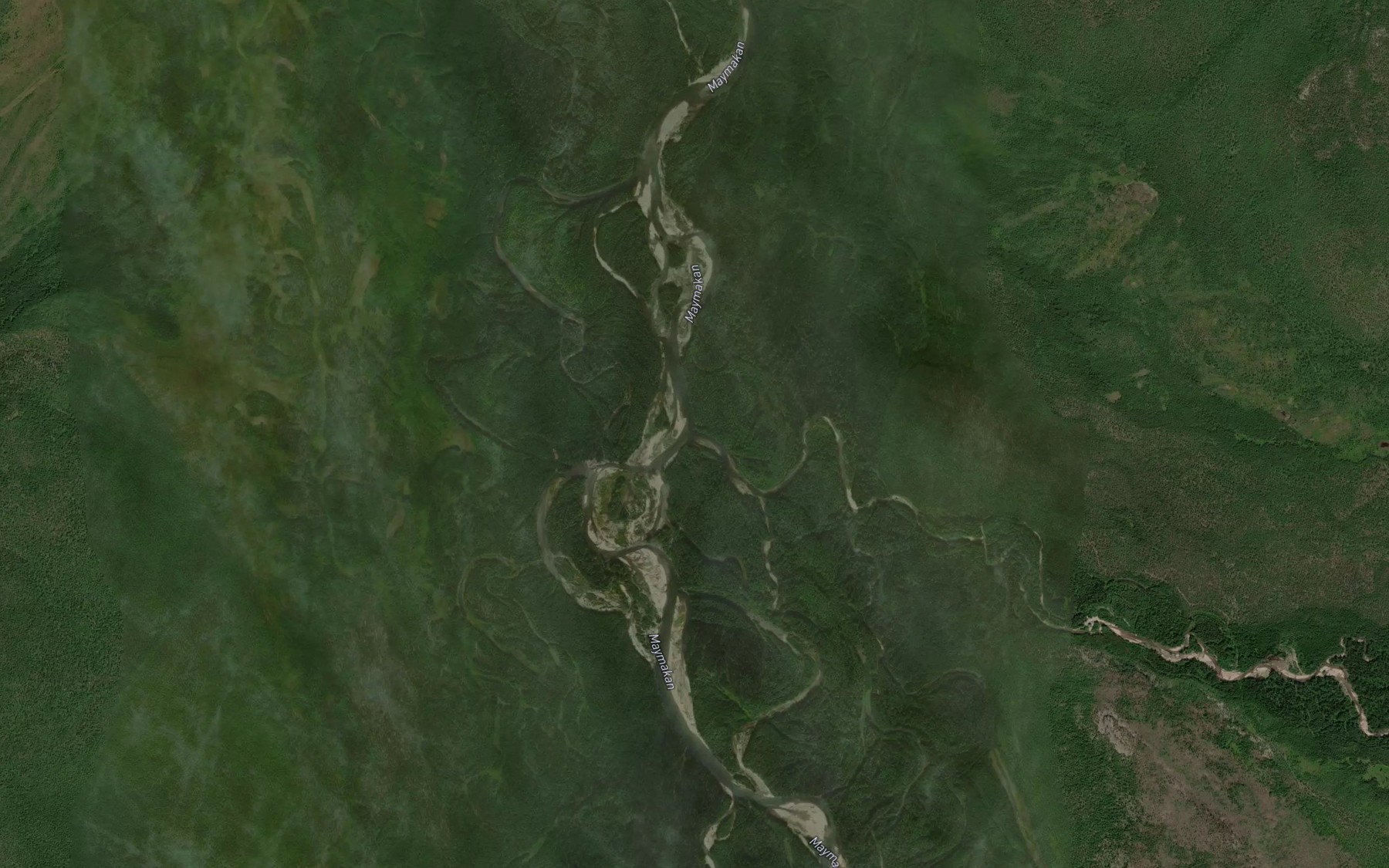 Satellite map of the Mukitkan