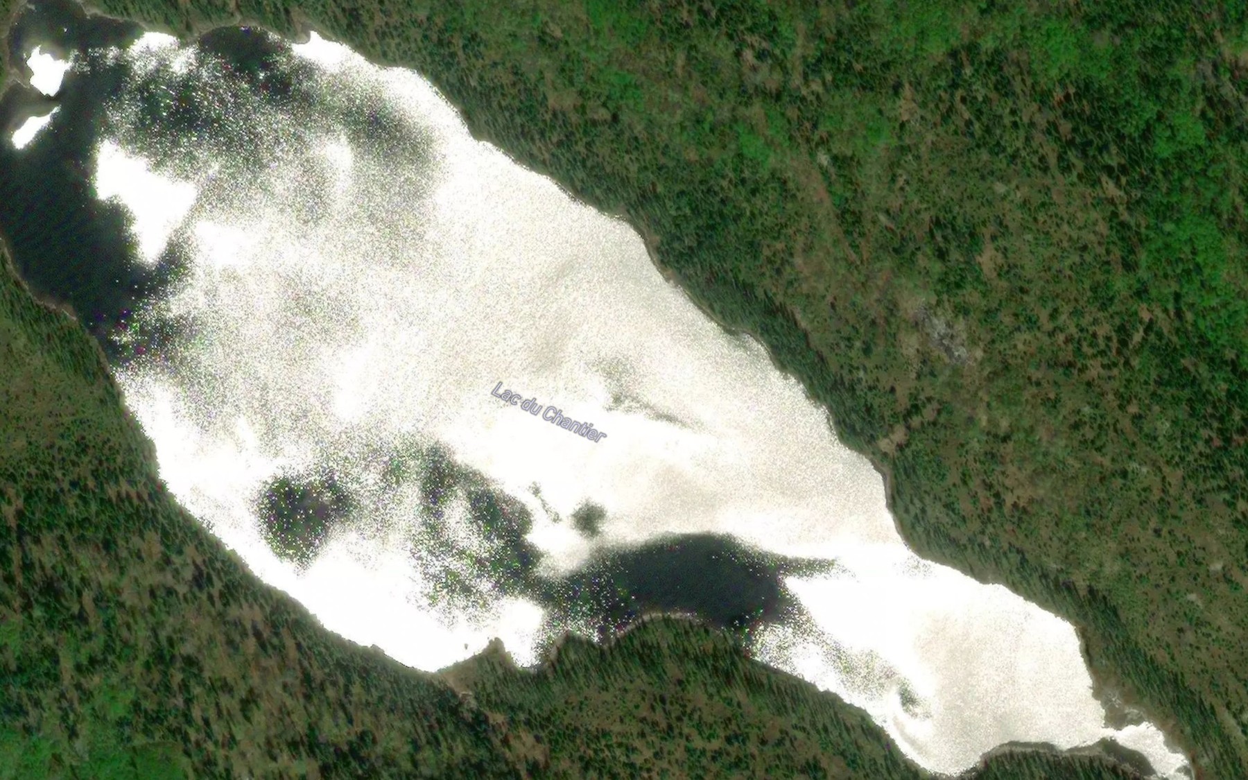 Satellite map of the Lac du Chantier