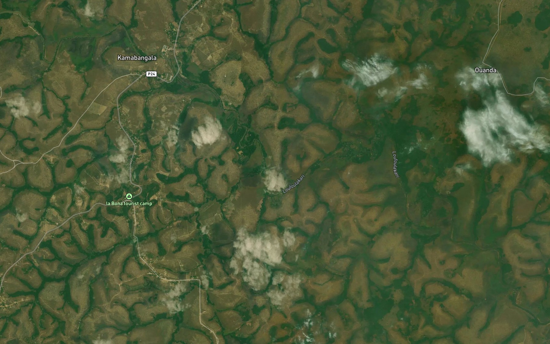 Satellite map of the Mankongo