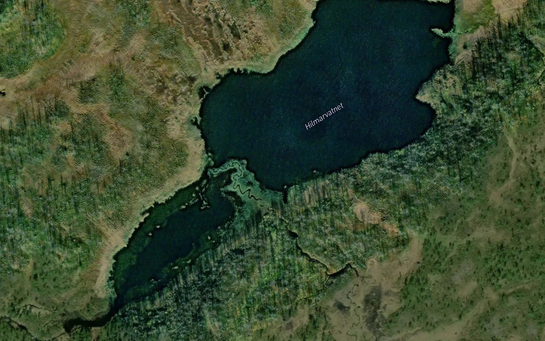 Satellite map of the Hilmarvatnet