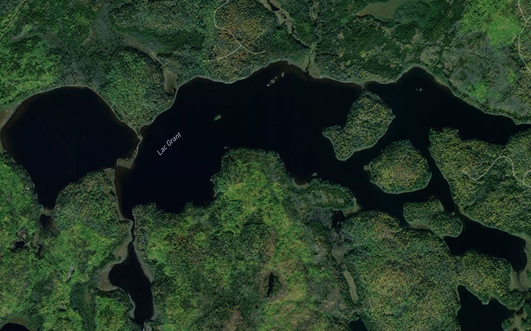 Satellite map of the Lac Grant