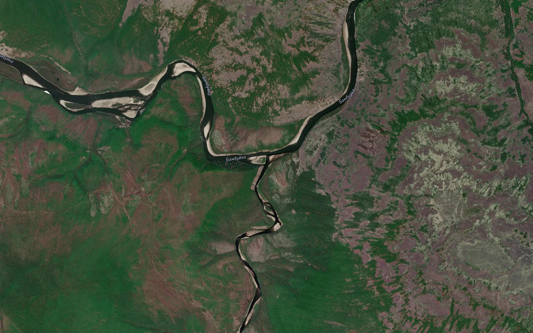 Satellite map of the Golyube