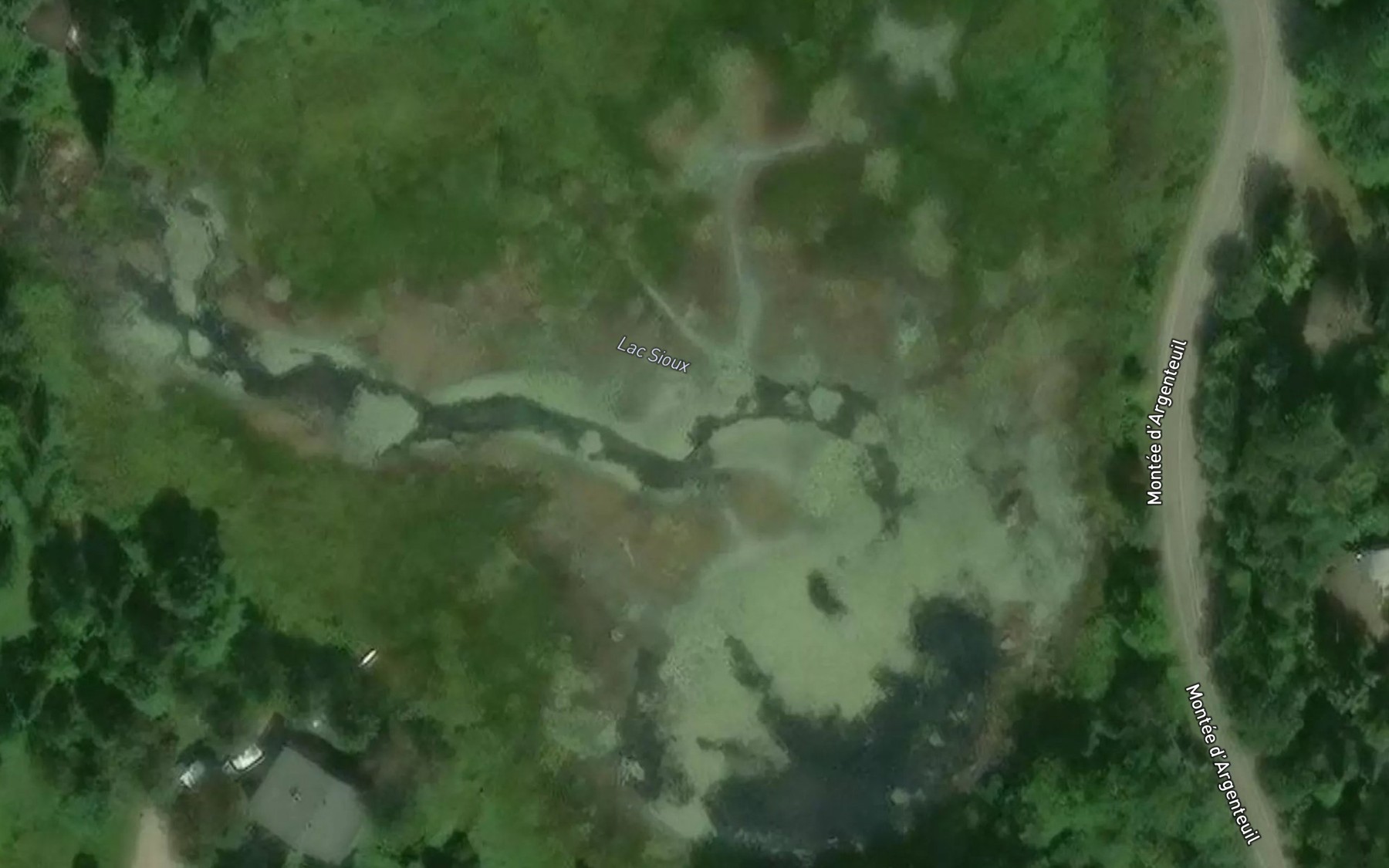 Satellite map of the Lac Sioux