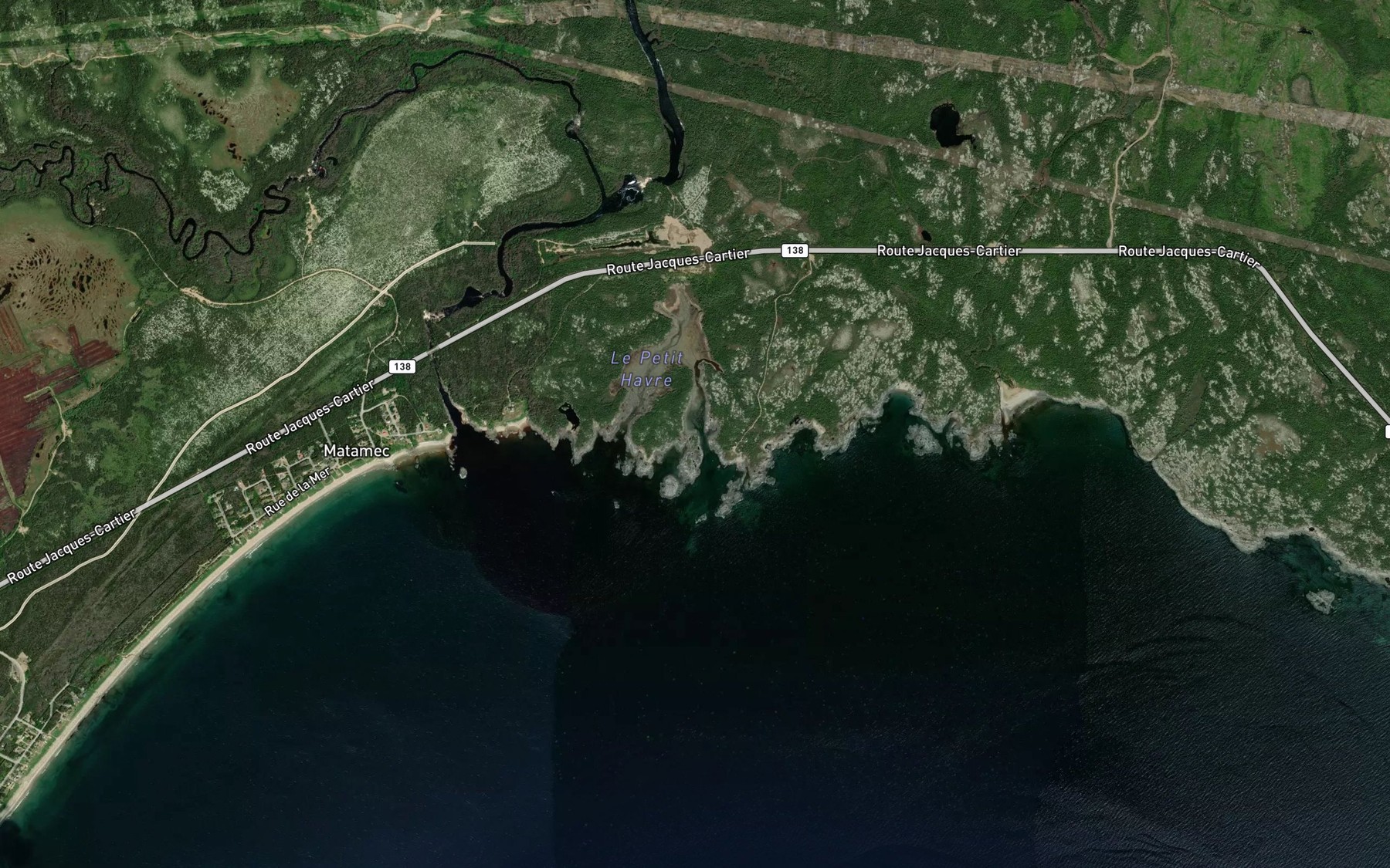 Satellite map of the Le Petit Havre