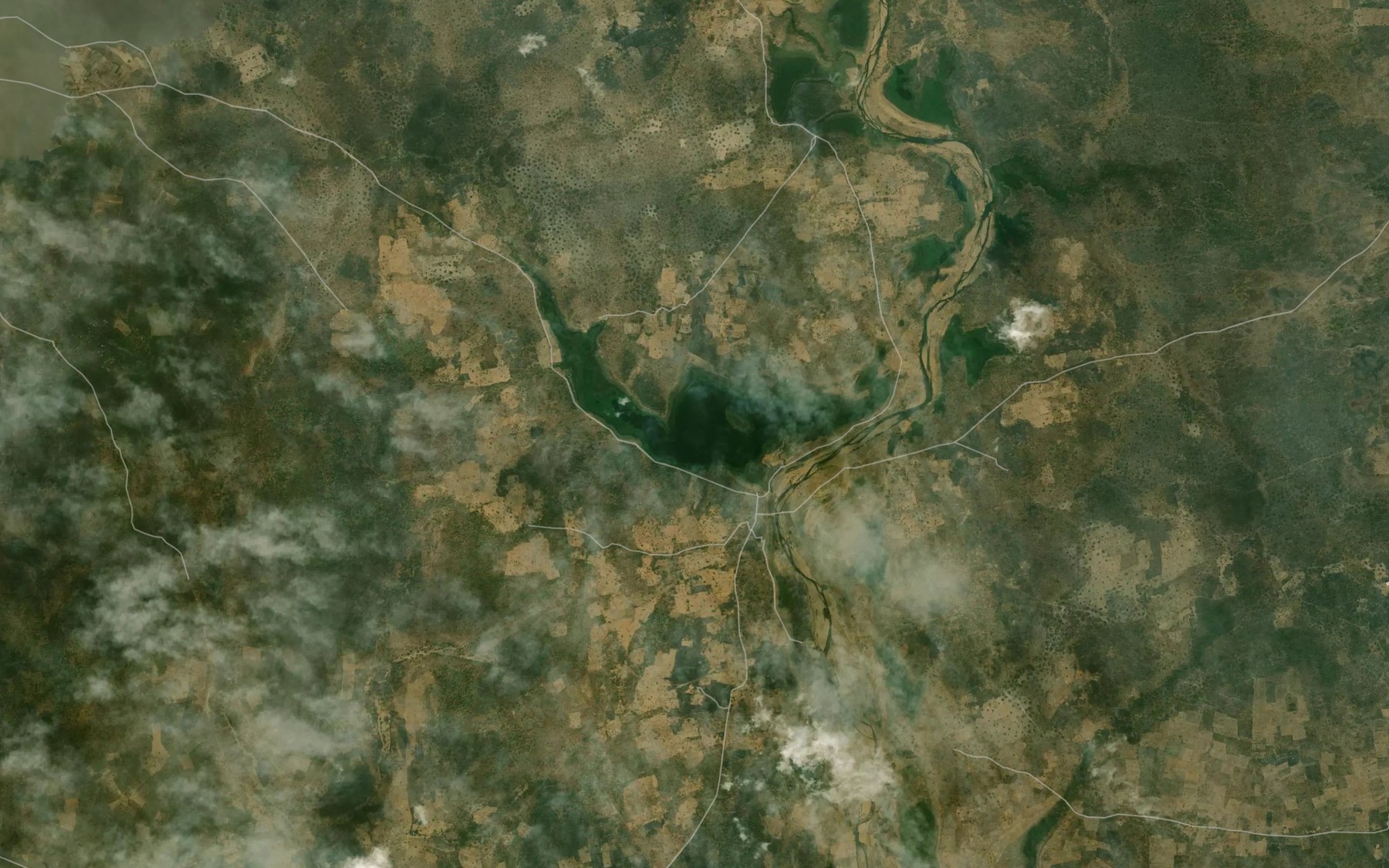 Satellite map of the Lake Bako