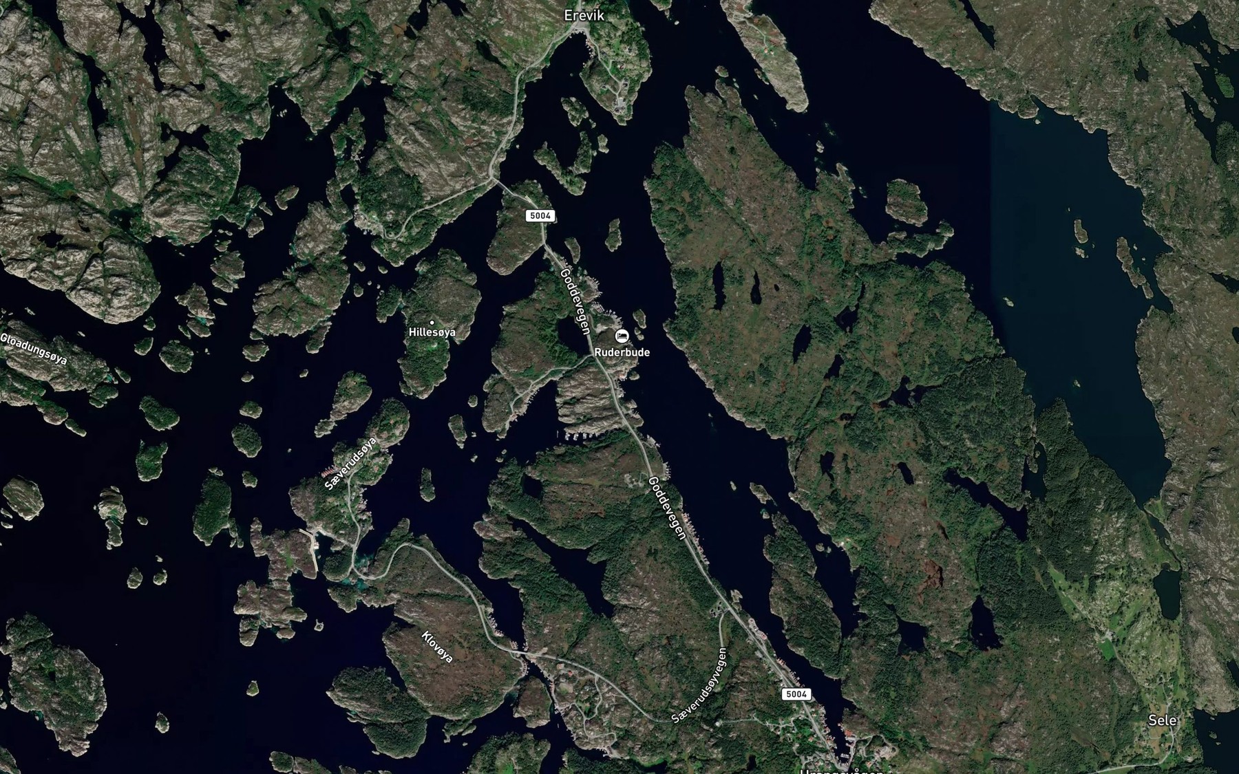 Satellite map of the Lepsholmvika