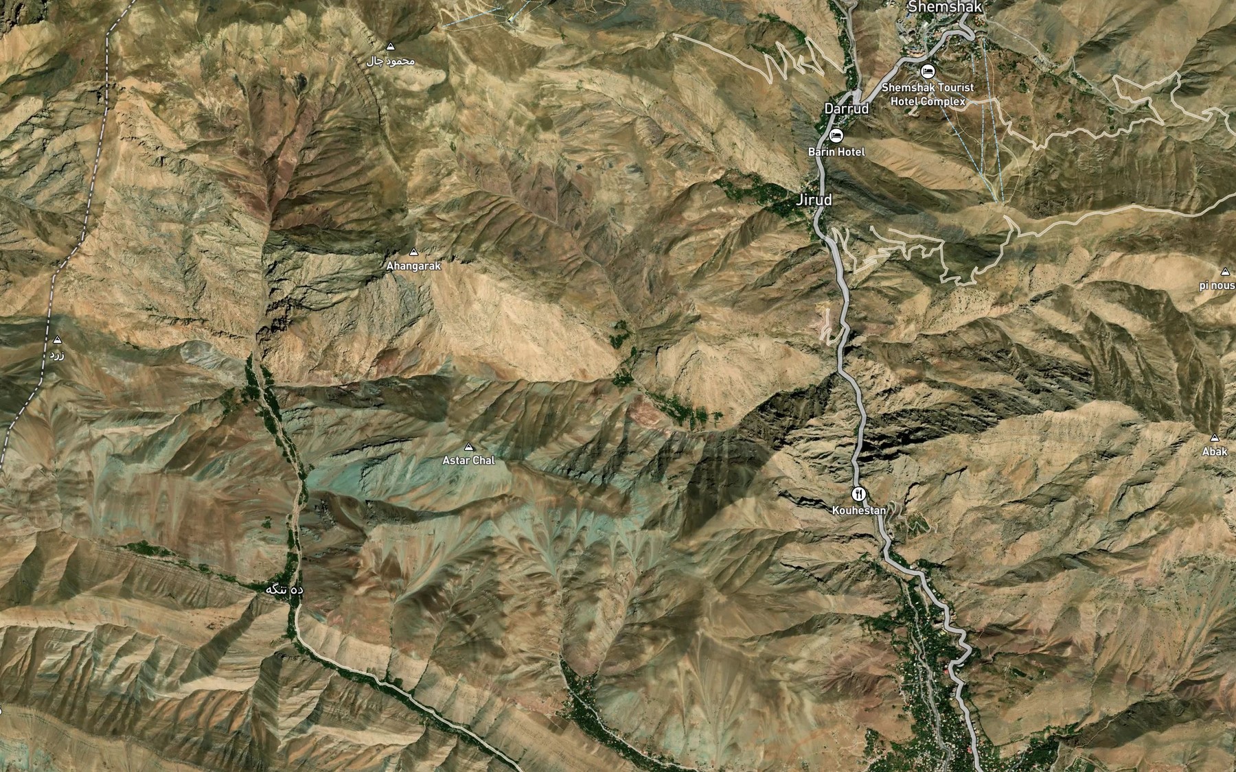 Satellite map of the Cheshmeh-ye Ham Lun