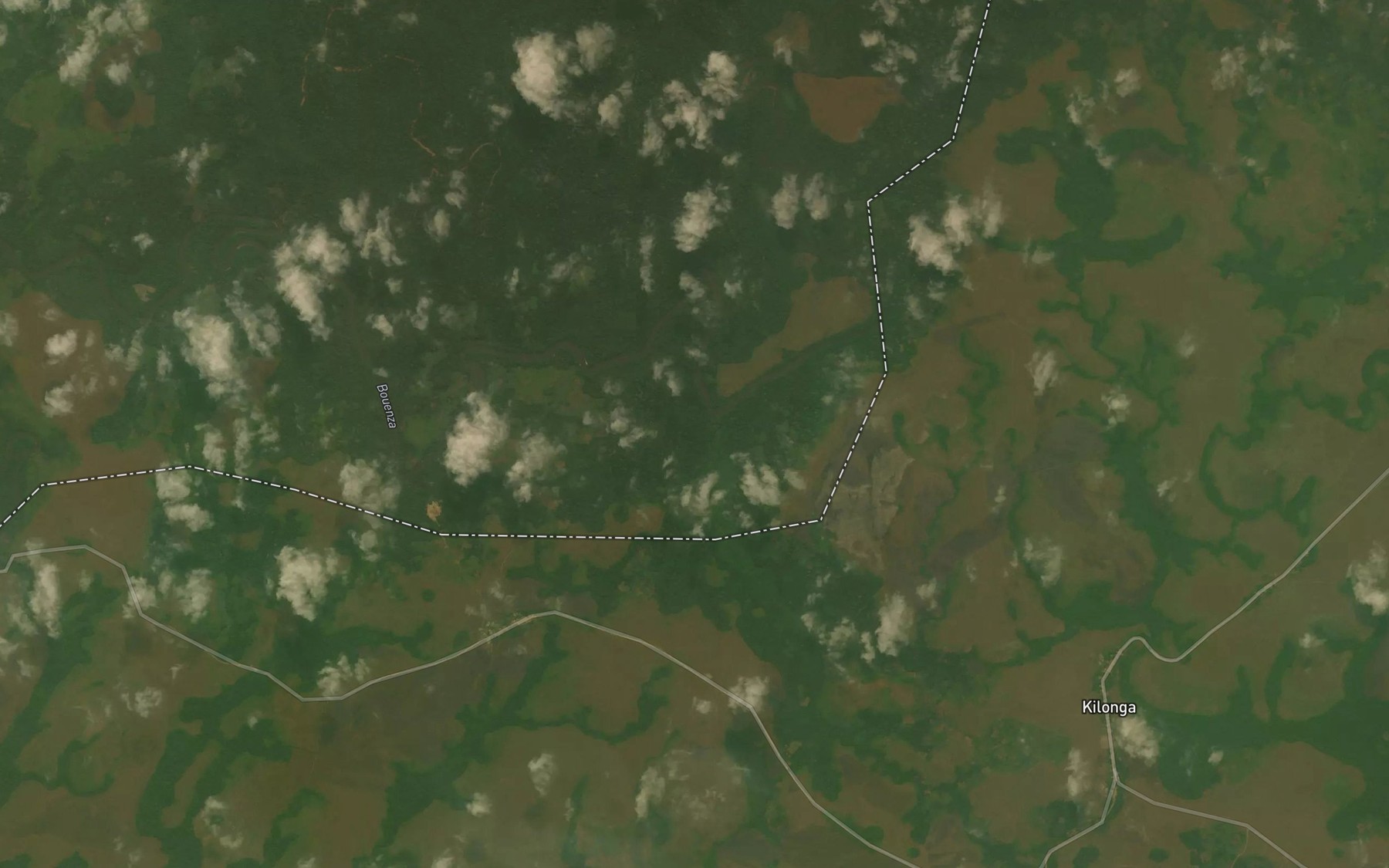 Satellite map of the Lekoulou