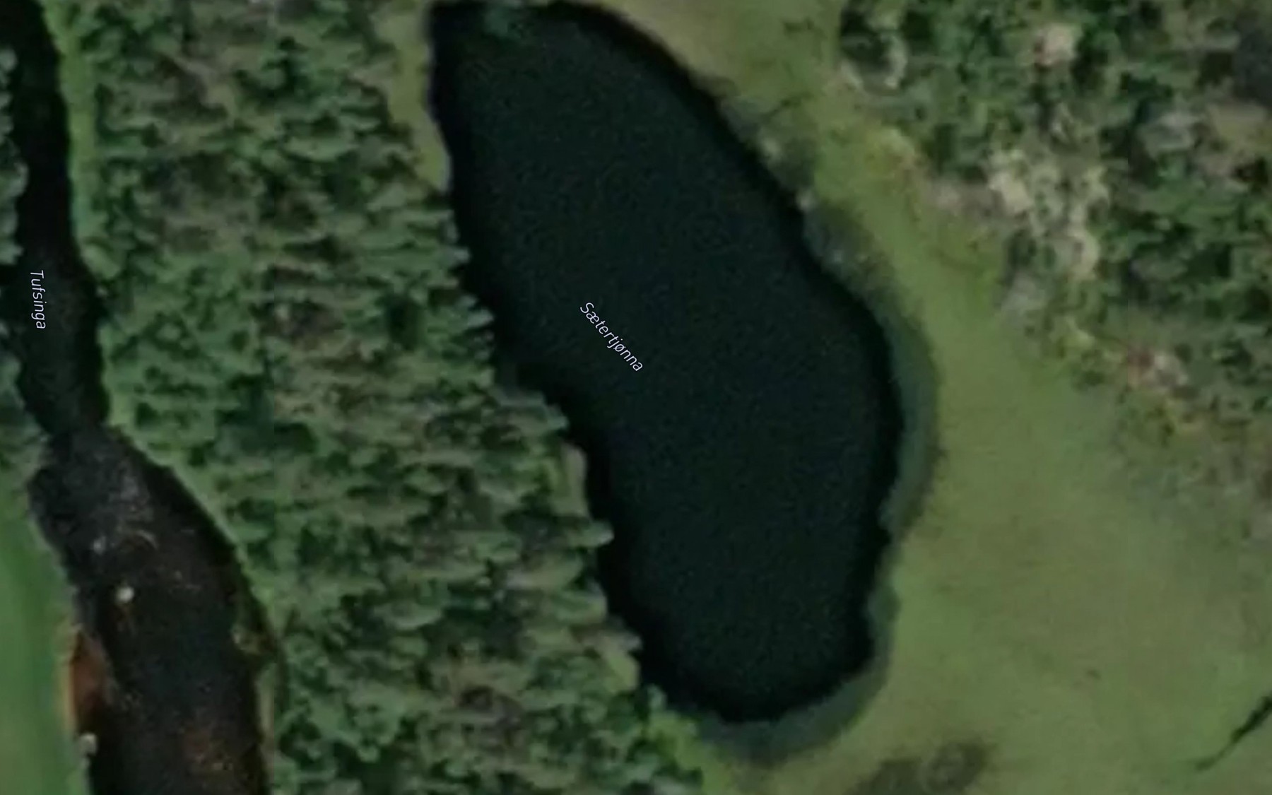 Satellite map of the Saetertjonna
