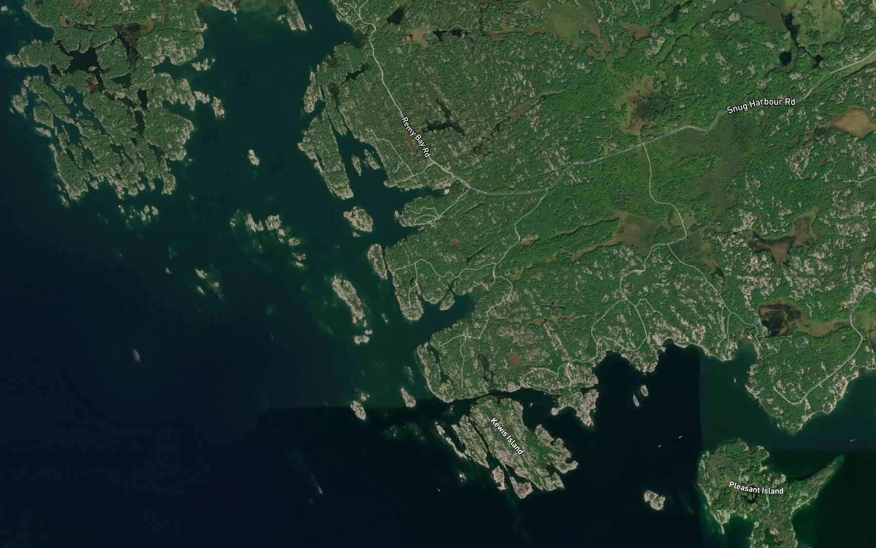 Satellite map of the Back Bay